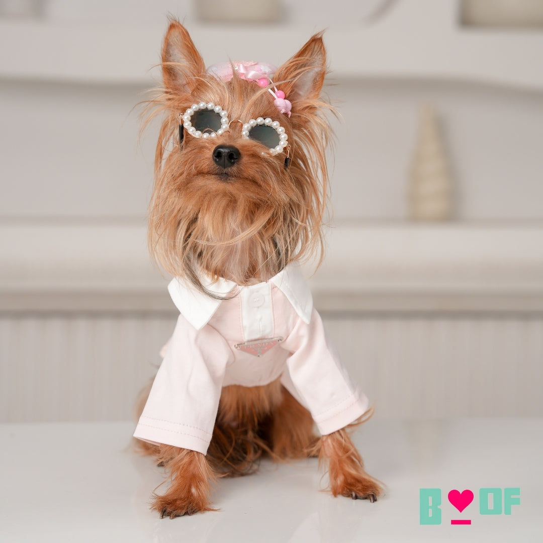 PRETTY PINK PAW-DA TENNIS DOG DRESS