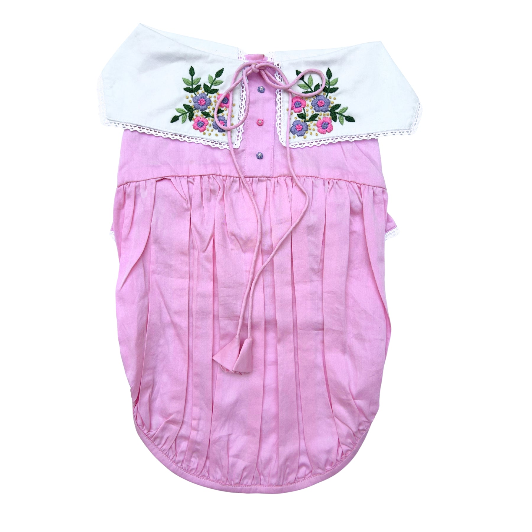 DAINTY DAISY FLOWER EMBROIDERED DRESS FOR DOGS AND CATS