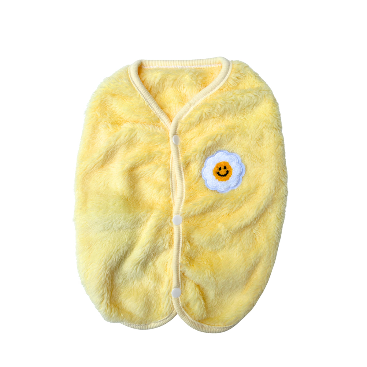 YELLOW SOFT FLOWER DOG VEST
