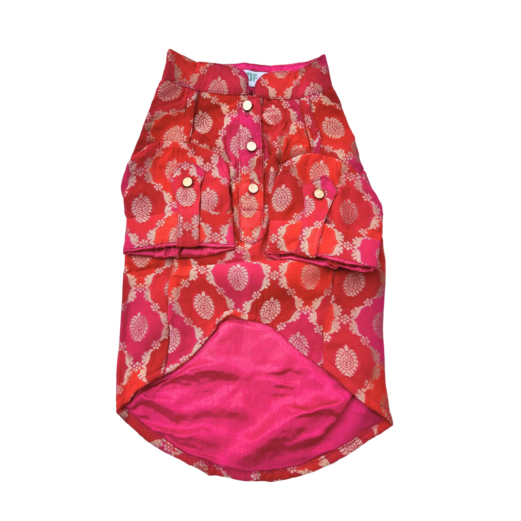 TWO TONE BROCADE DOG KURTA