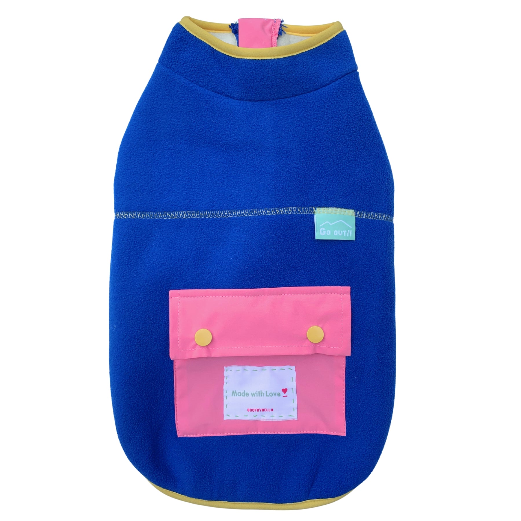 ROYAL BLUE FLEECE DOG JACKET