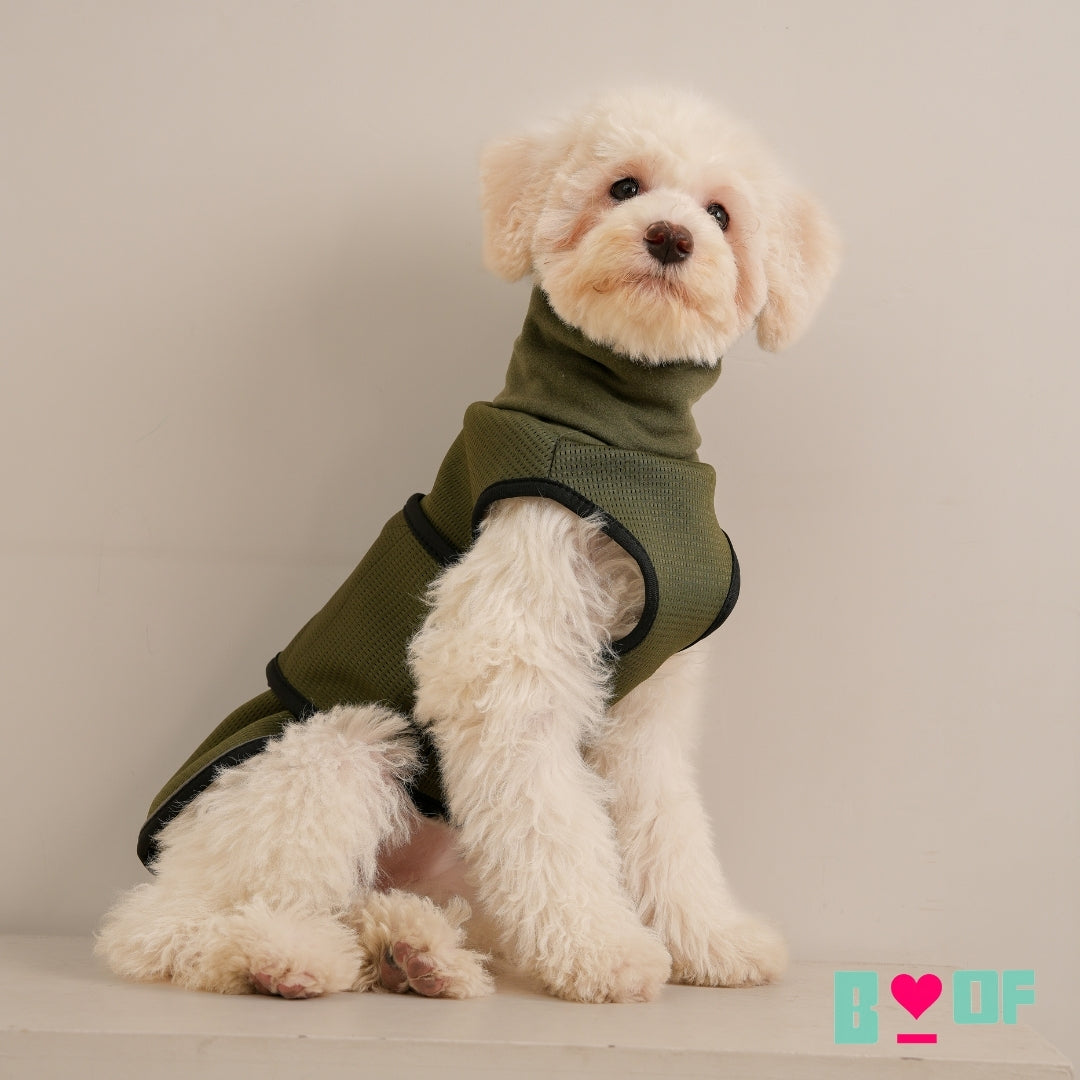 GREEN ADJUSTABLE WINTER VEST