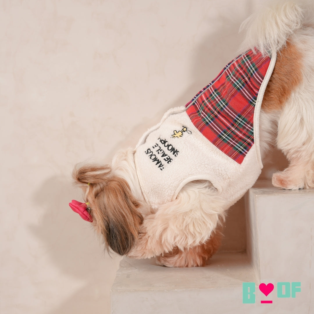RED SNOOPY DOG JACKET