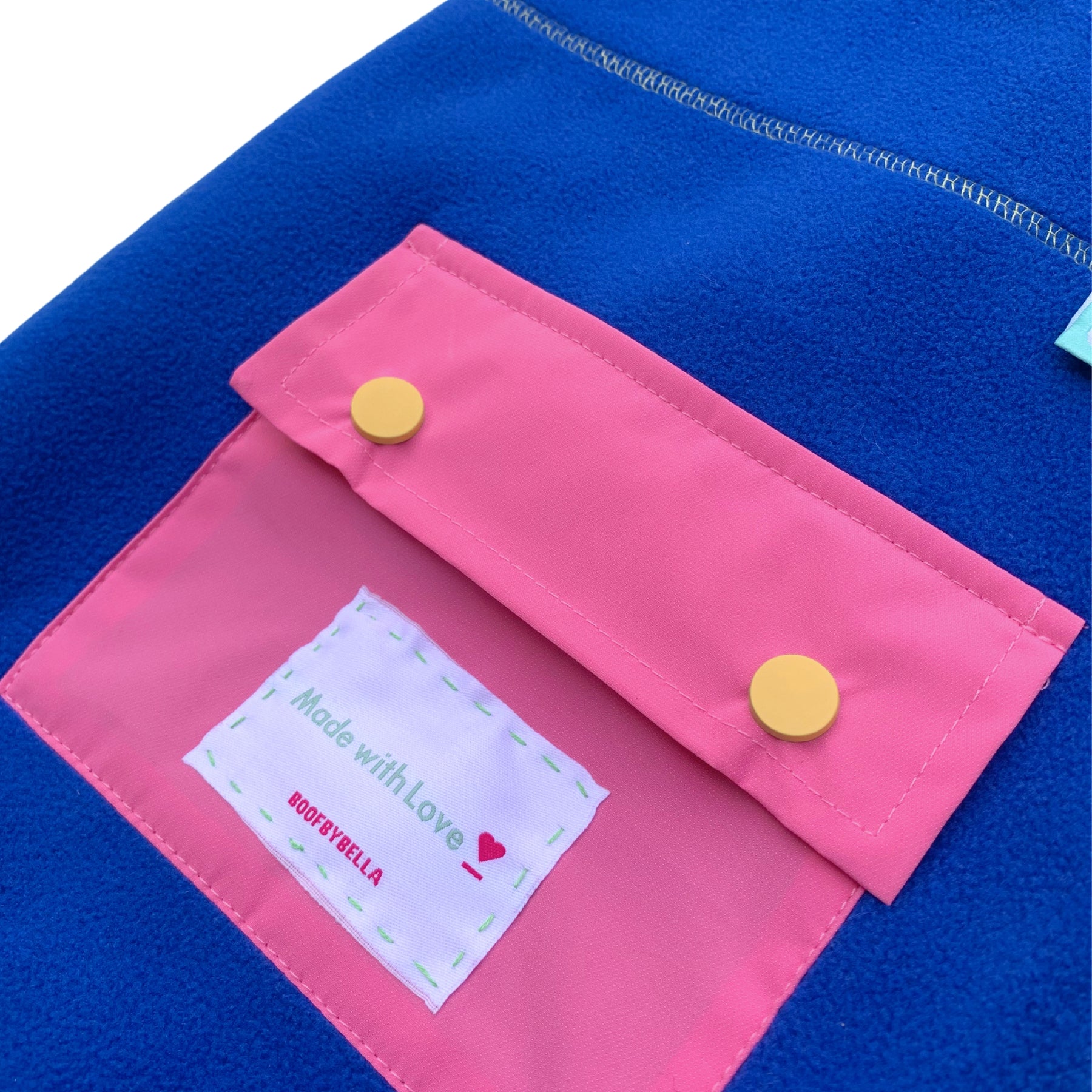 ROYAL BLUE FLEECE DOG JACKET
