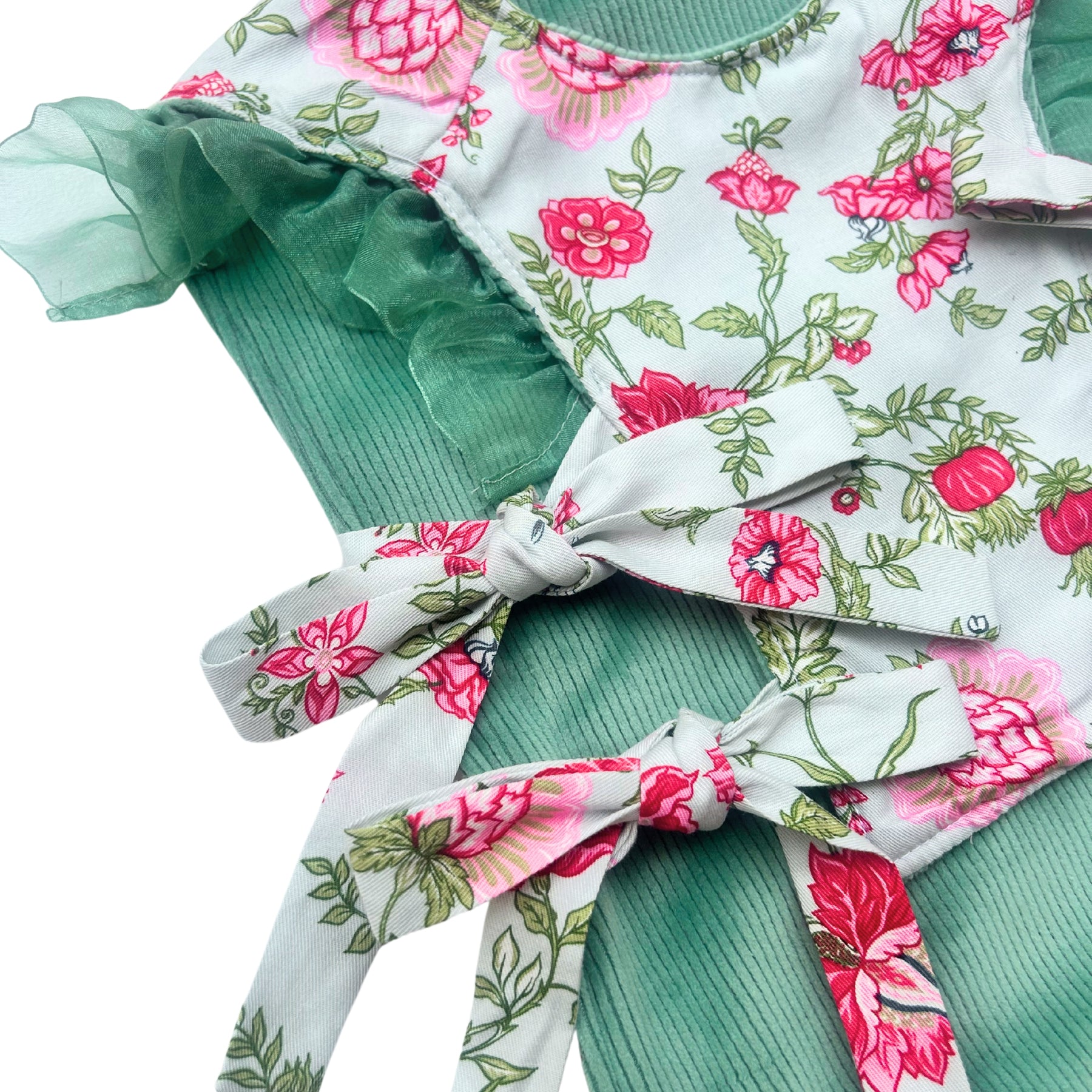 TWO-FACED FLORAL PRINT TOP FOR DOGS AND CATS
