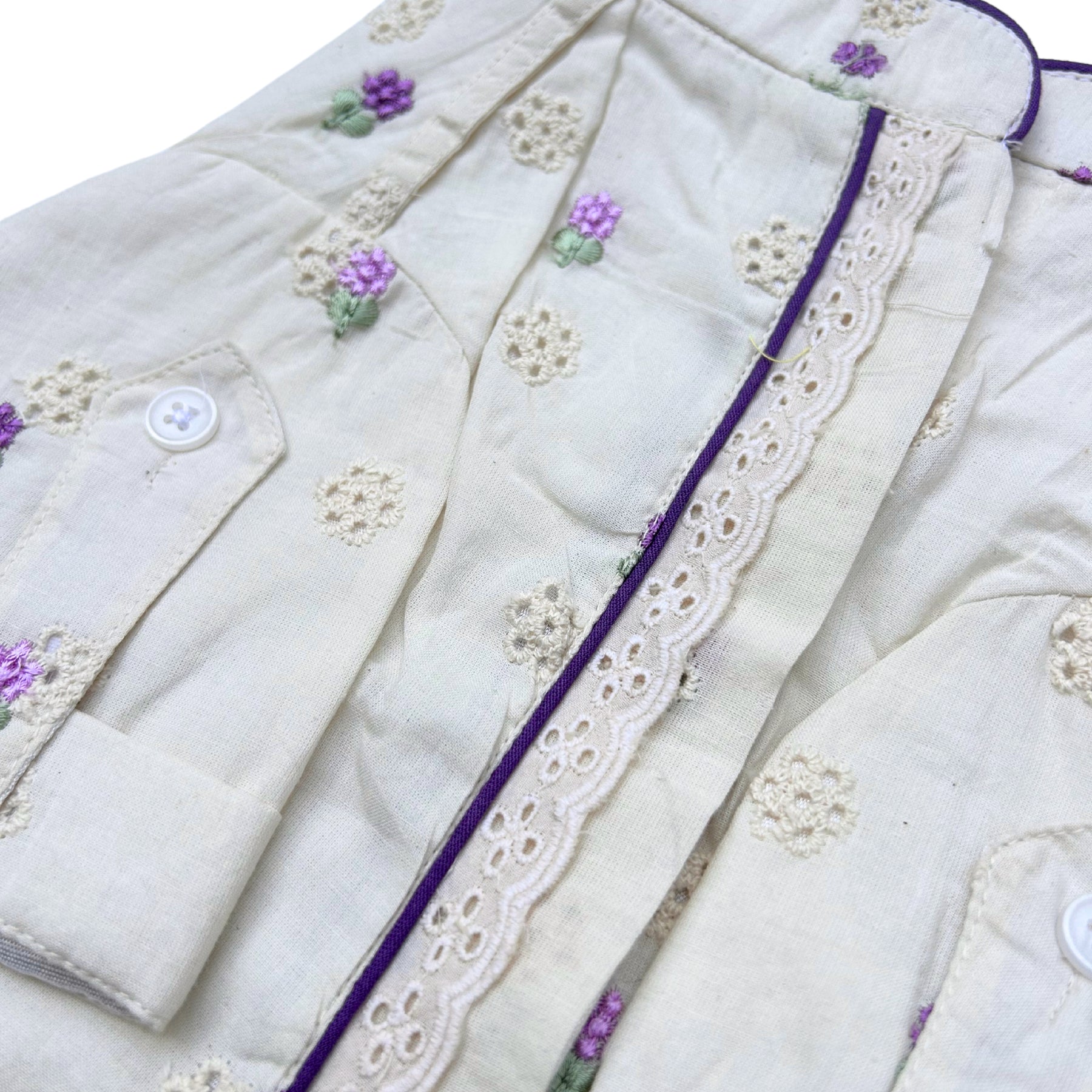 LILAC LACE FLORAL EMBROIDERED KURTA FOR DOGS AND CATS