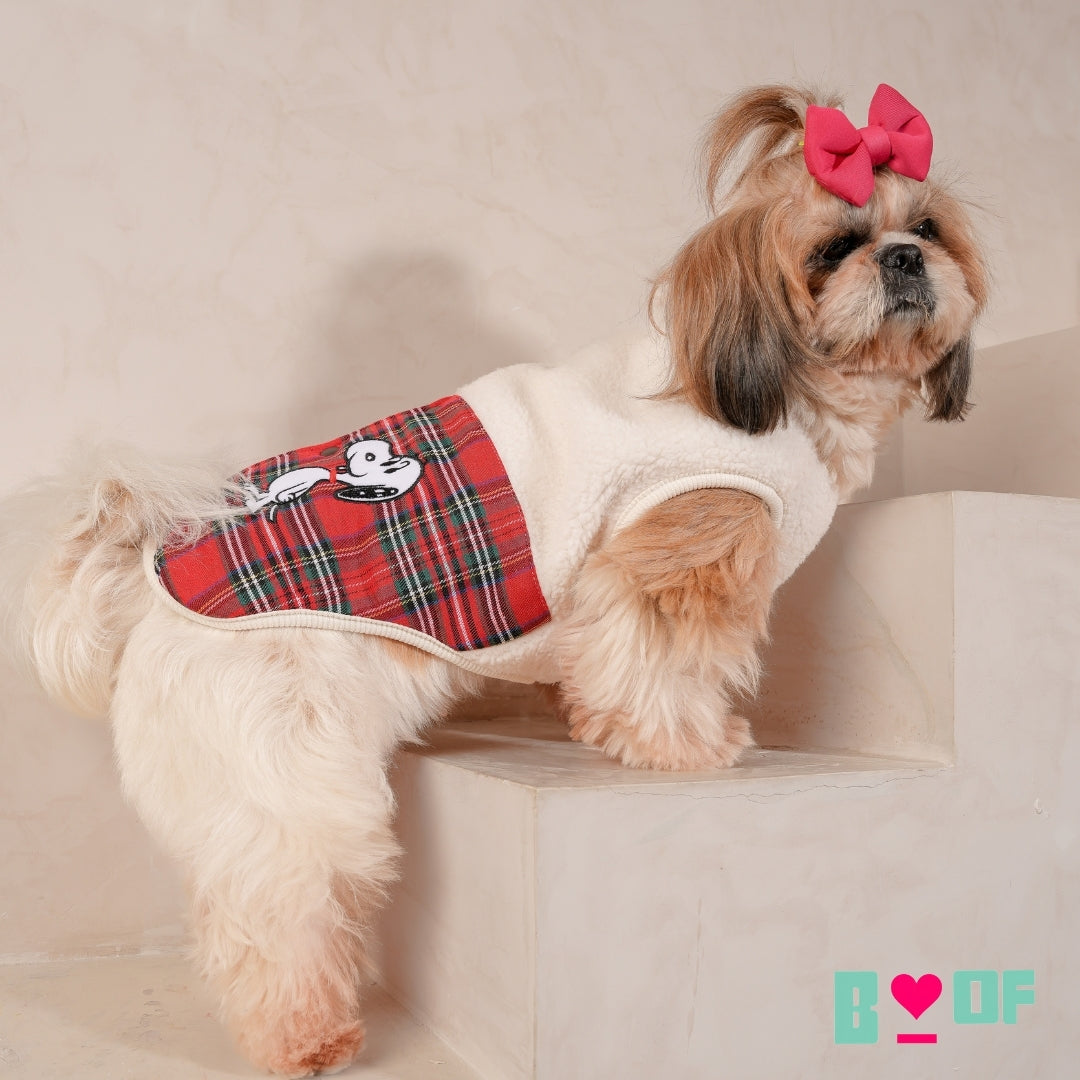 RED SNOOPY DOG JACKET