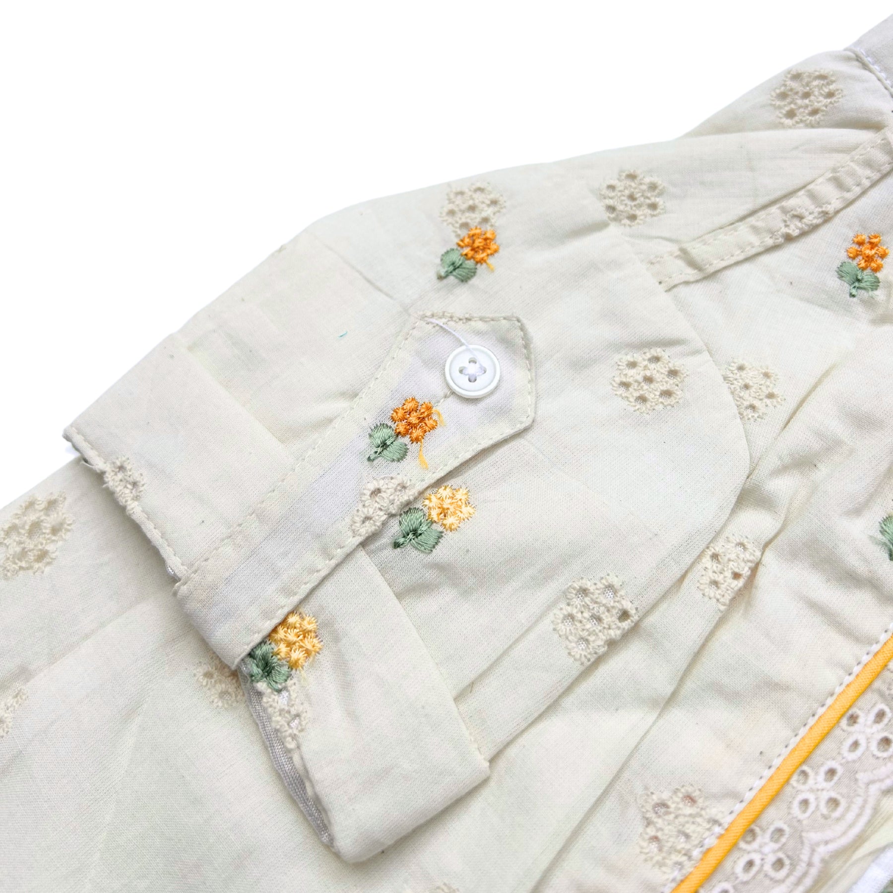LEMON LACE FLORAL EMBROIDERED KURTA FOR DOGS AND CATS