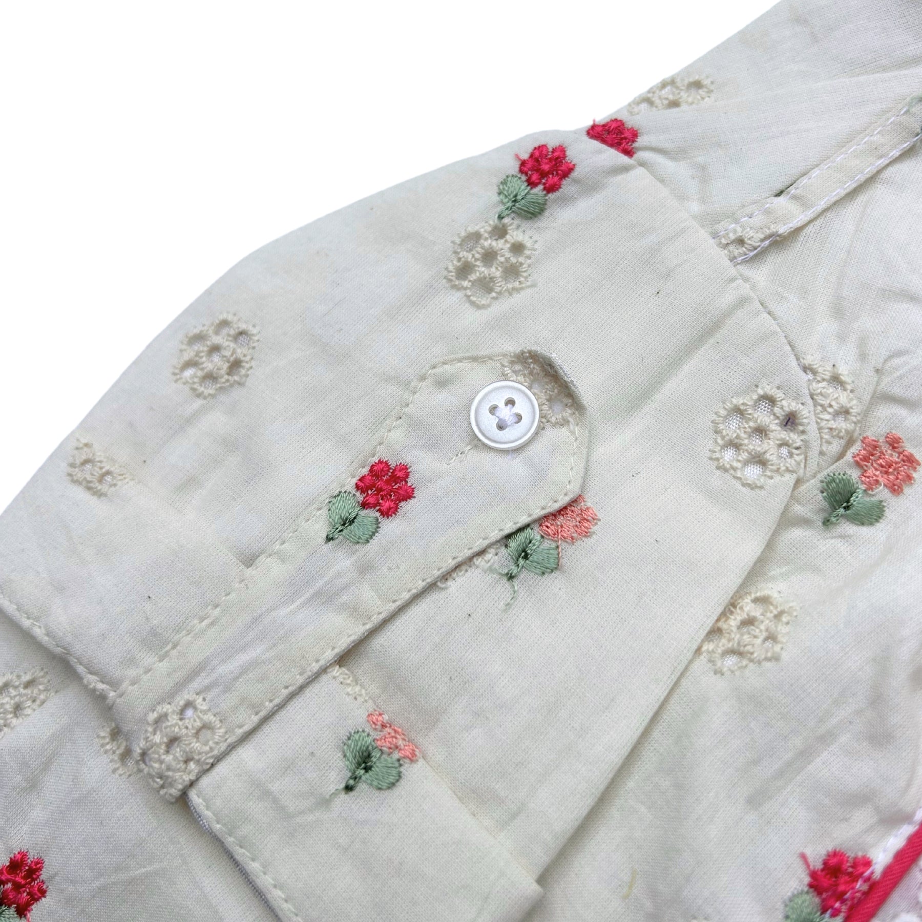 PINK LACE FLORAL EMBROIDERED KURTA FOR DOGS AND CATS