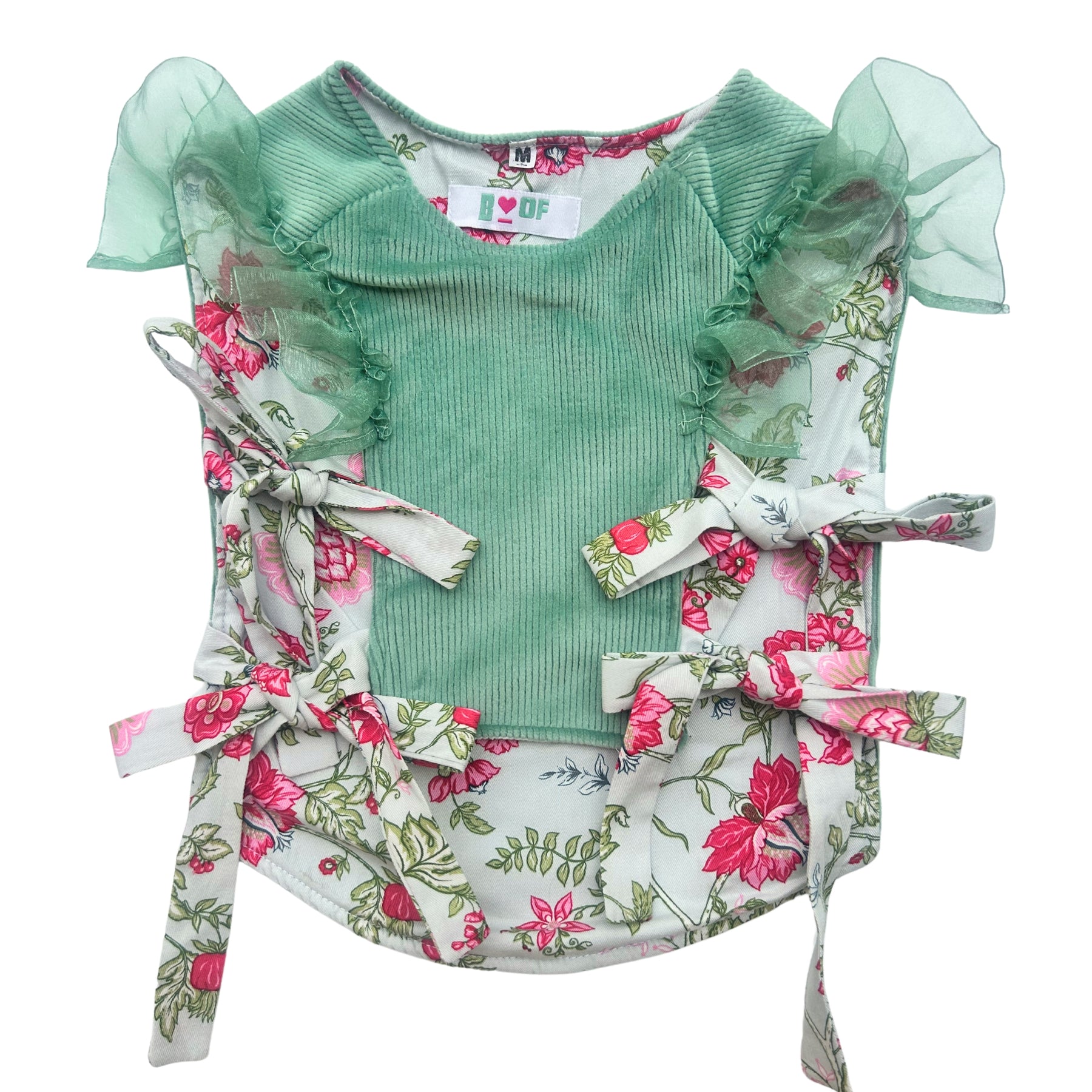 TWO-FACED FLORAL PRINT TOP FOR DOGS AND CATS