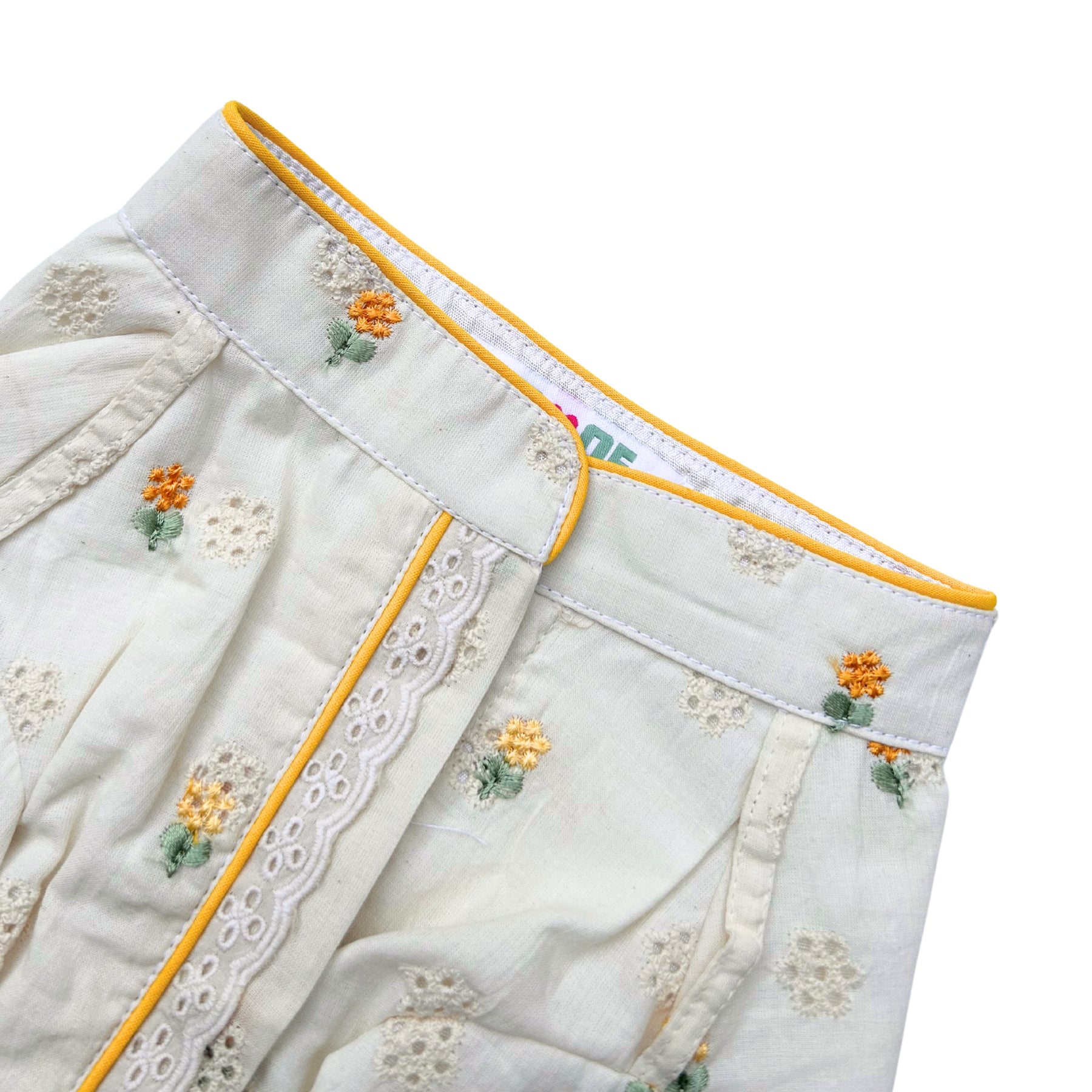 LEMON LACE FLORAL EMBROIDERED KURTA FOR DOGS AND CATS