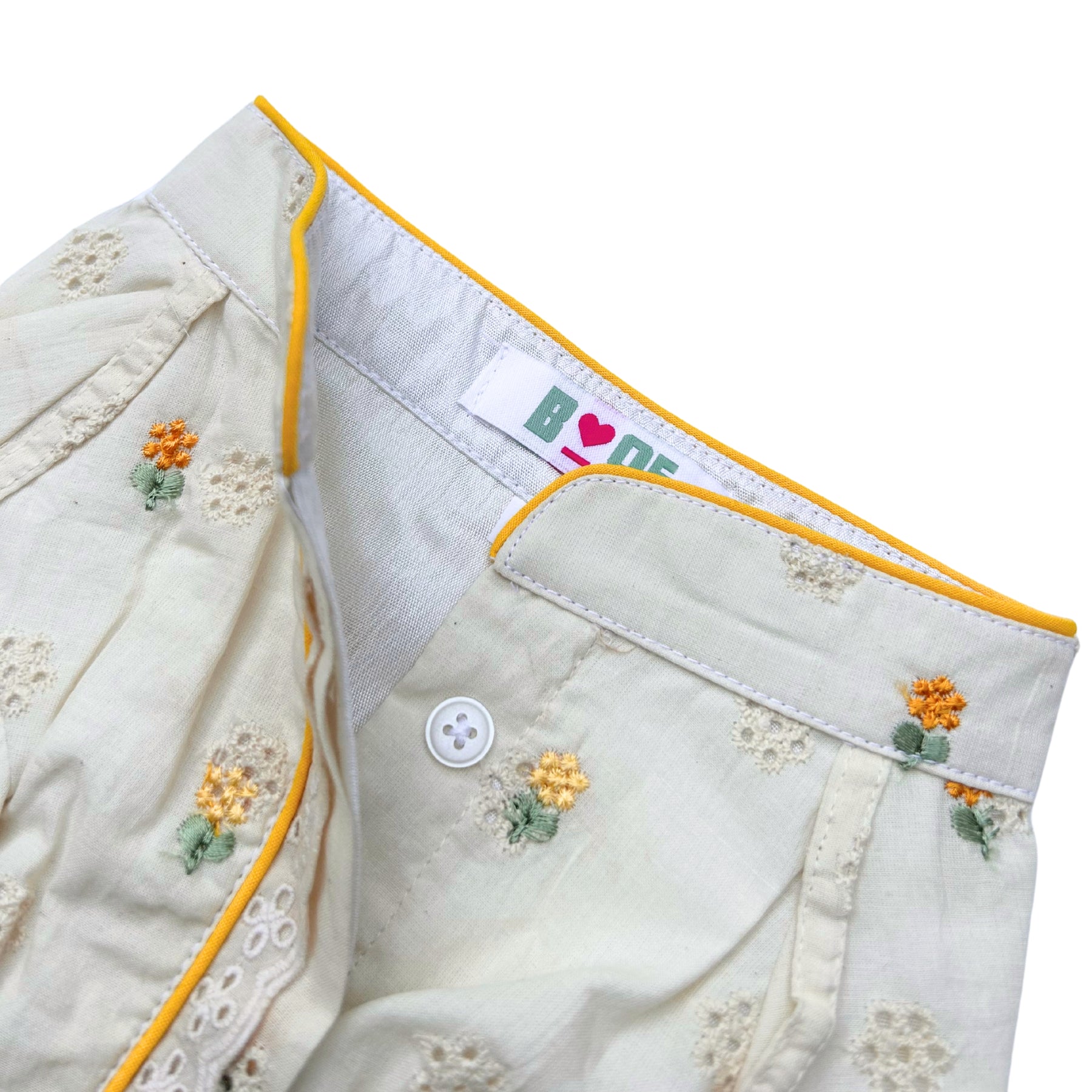 LEMON LACE FLORAL EMBROIDERED KURTA FOR DOGS AND CATS