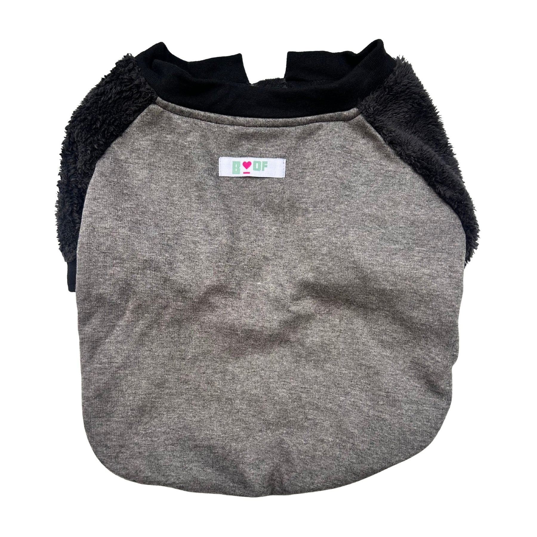 BLACK FLEECE PULLOVER FOR DOGS AND CATS