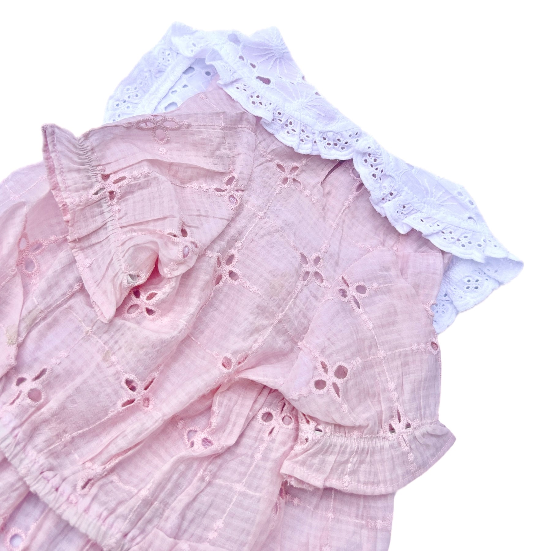 PINK BIG COLLAR BUBBLE DOG DRESS