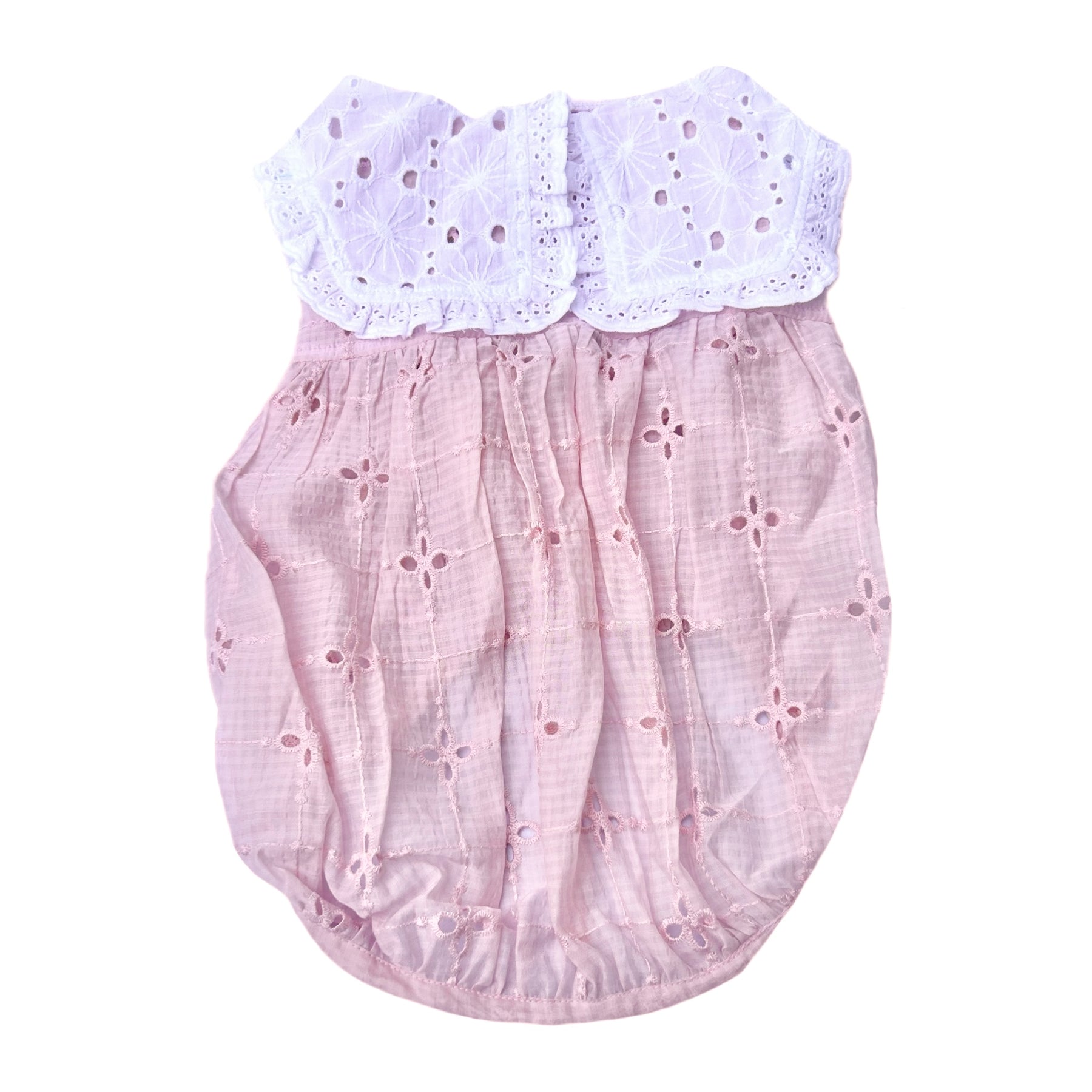 PINK BIG COLLAR BUBBLE DOG DRESS