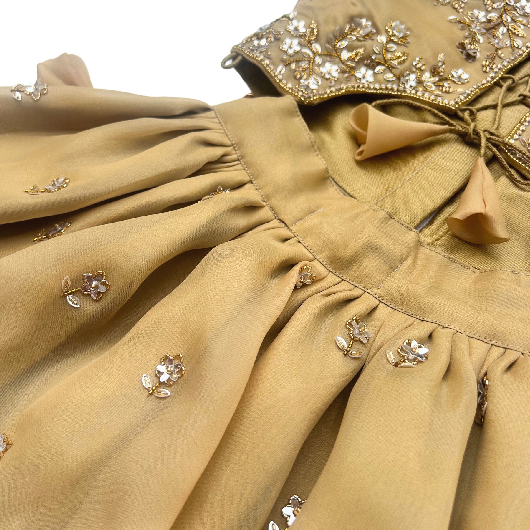 GOLDEN HOUR HAND EMBROIDERED LEHENGA FOR DOGS AND CATS