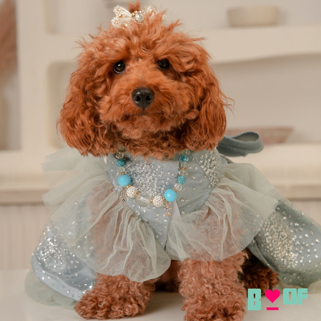 FROZEN GREYISH TUTU DOG DRESS FROZEN GREYISH TUTU DOG DRESS