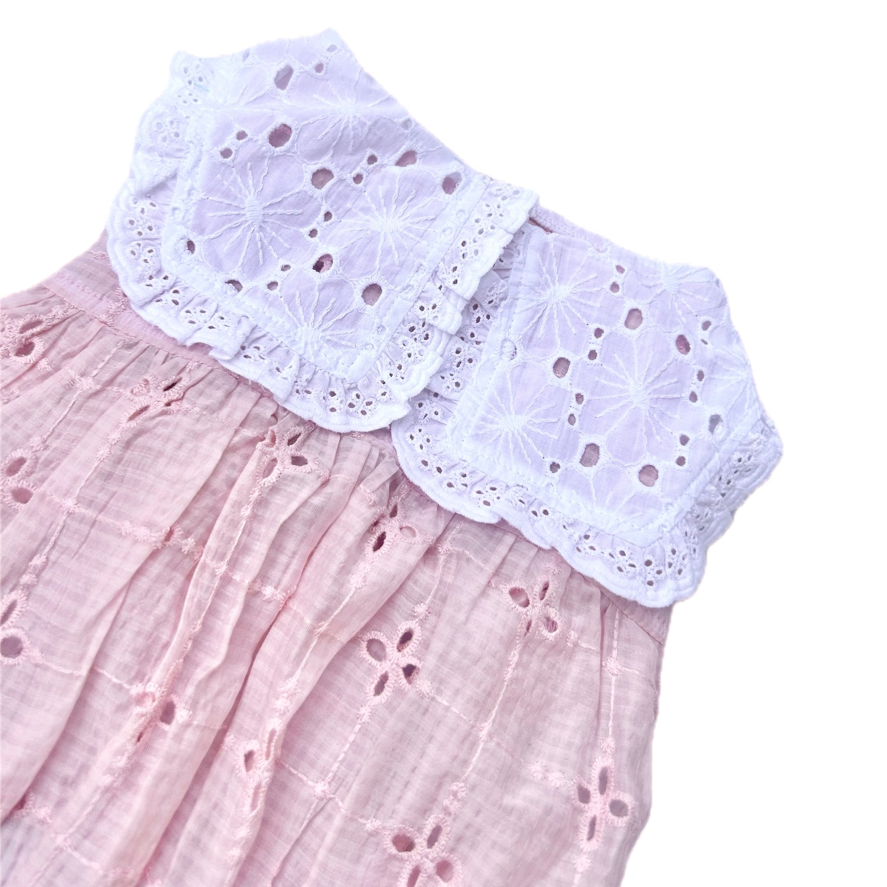 PINK BIG COLLAR BUBBLE DOG DRESS