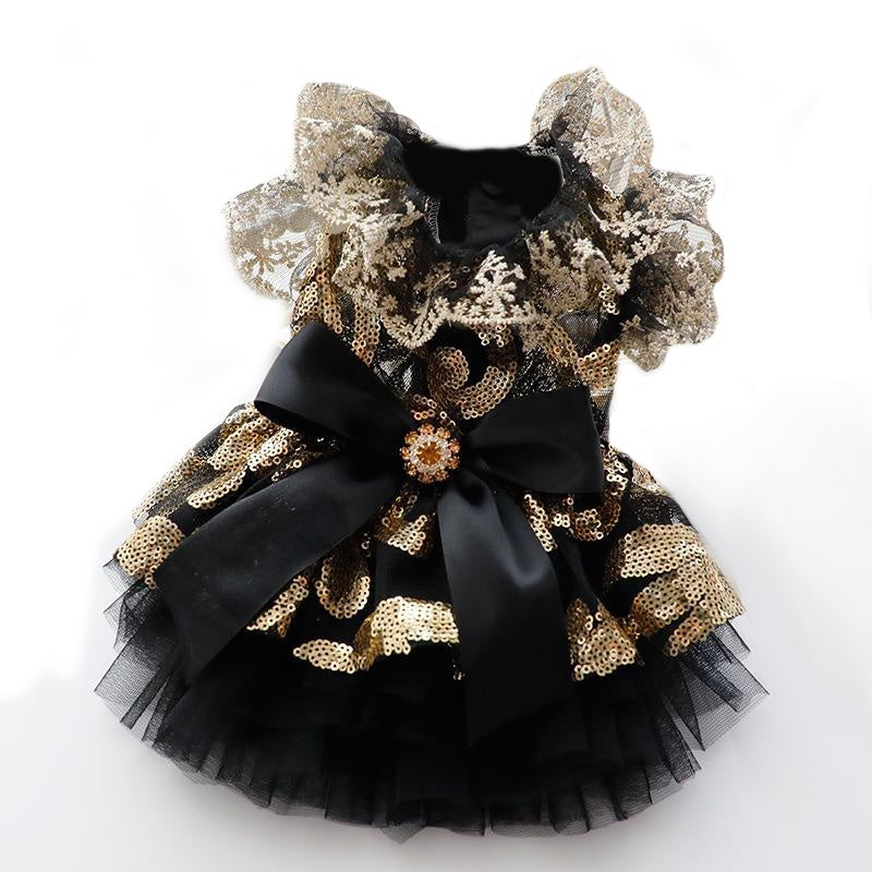 MAJESTIC BLACK DOG DRESS