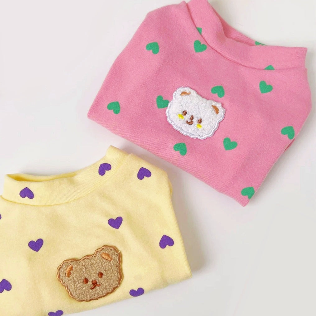 TEDDY HEART DOG T-SHIRT