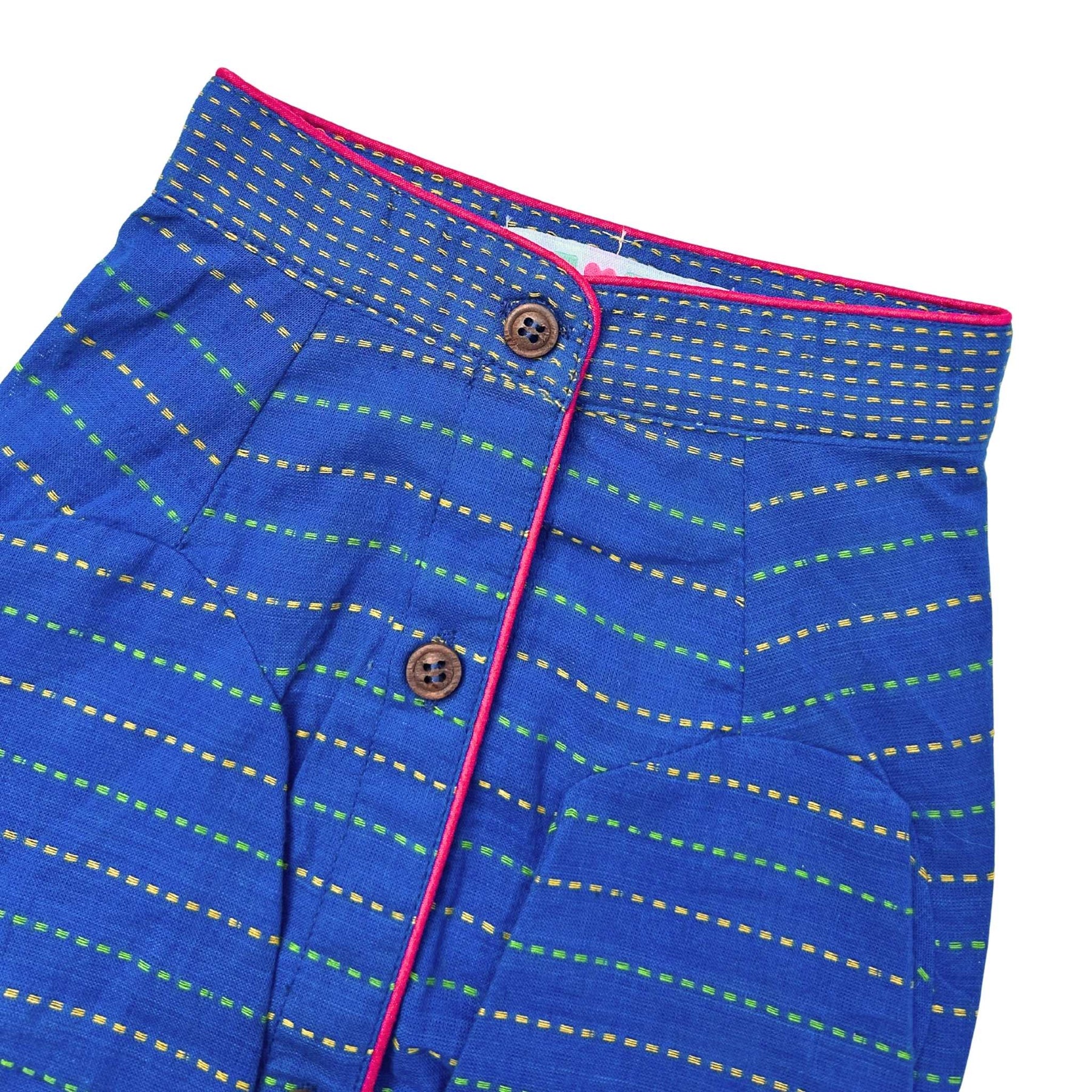 BLUE JAMDANI HANDWOVEN HARNESS KURTA FOR DOGS AND CATS