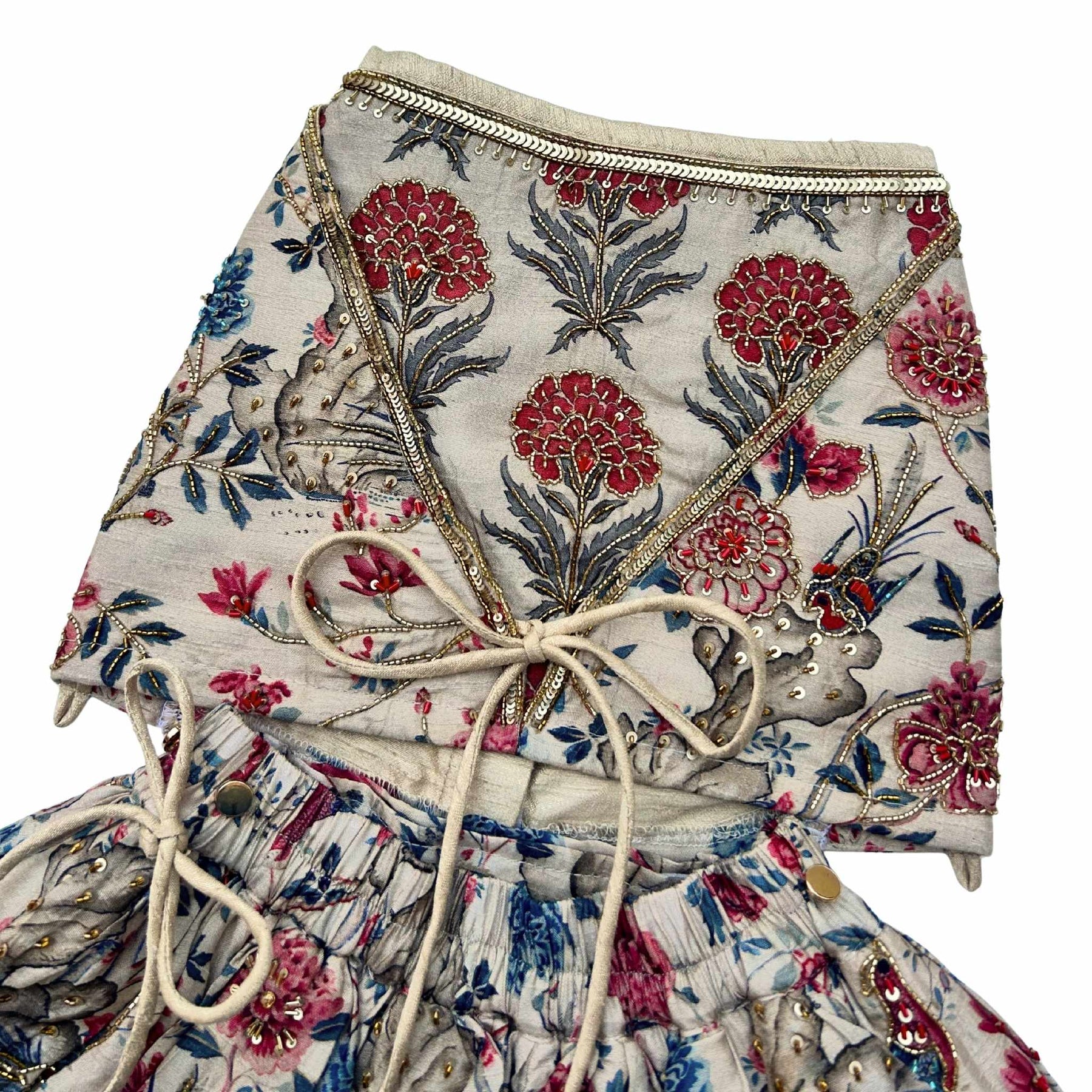 PANKHUDI HAND EMBROIDERED LEHENGA FOR DOGS AND CATS