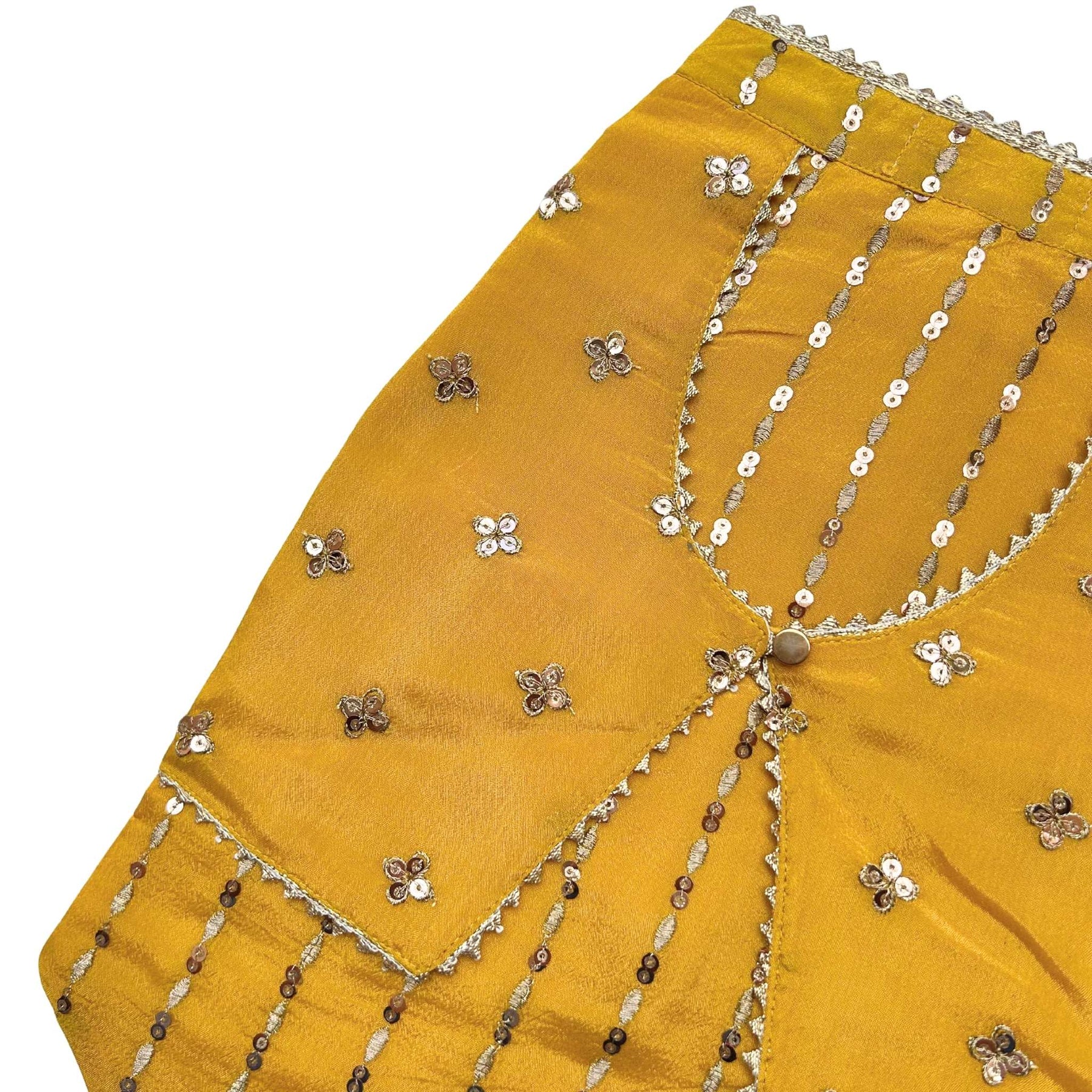 YELLOW FESTIVE ZARI BUTI KURTA FOR DOGS AND CATS