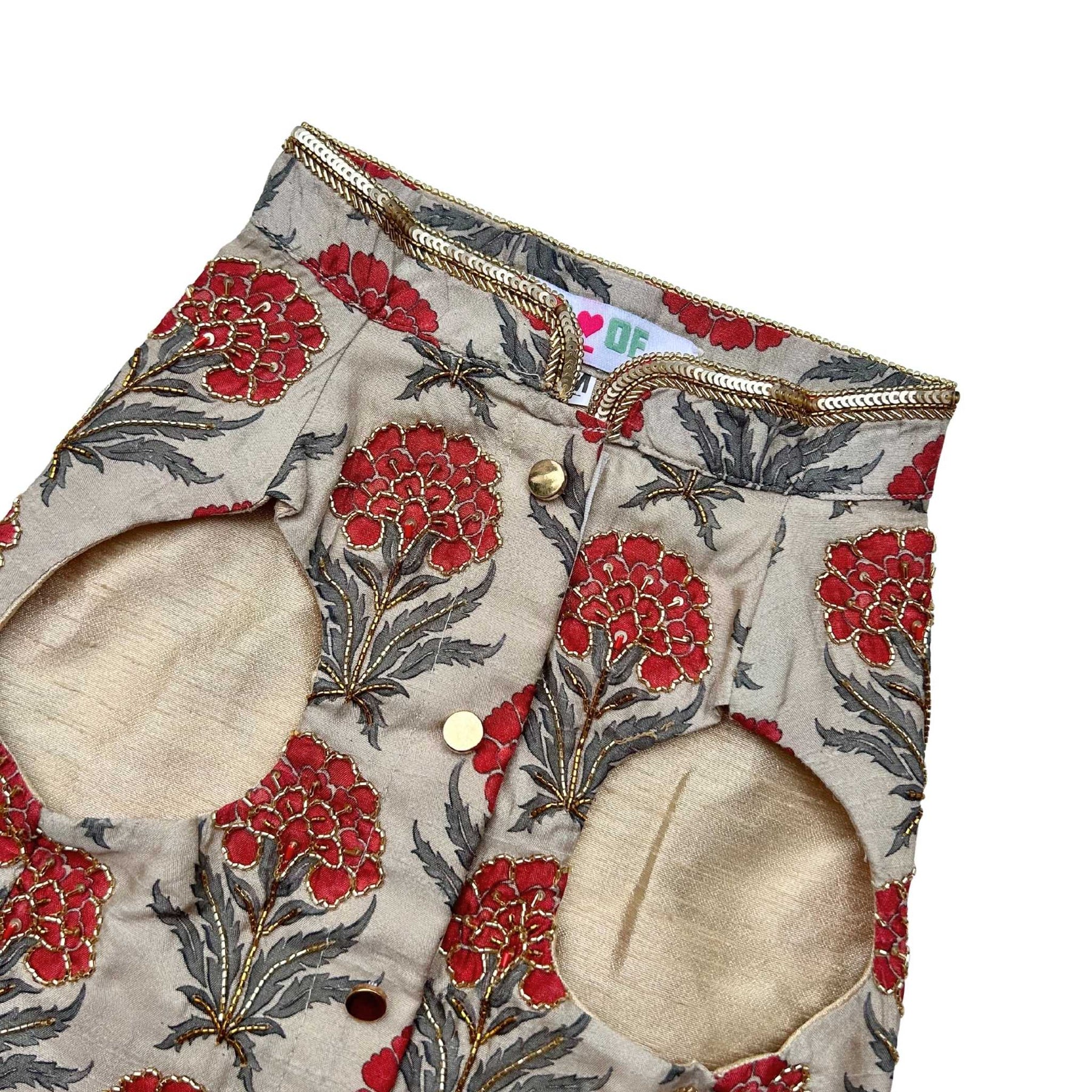 PANKHUDI HAND EMBROIDERED SHERWANI FOR DOGS AND CATS