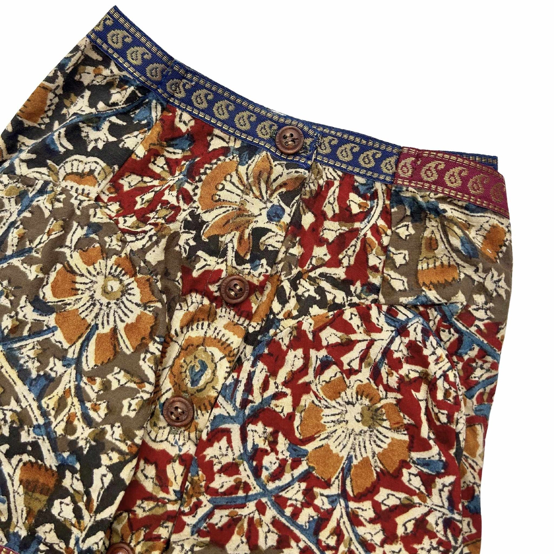 KALAMKARI FLORAL PRINTED ANGRAKHA ANARKALI FOR DOGS AND CATS