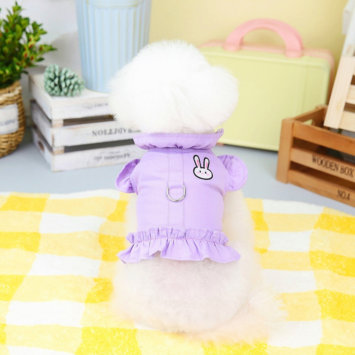 RABBIT FRILL DOG TOP