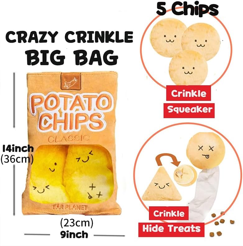 POTATOCHIPS PLUSH DOG TOY