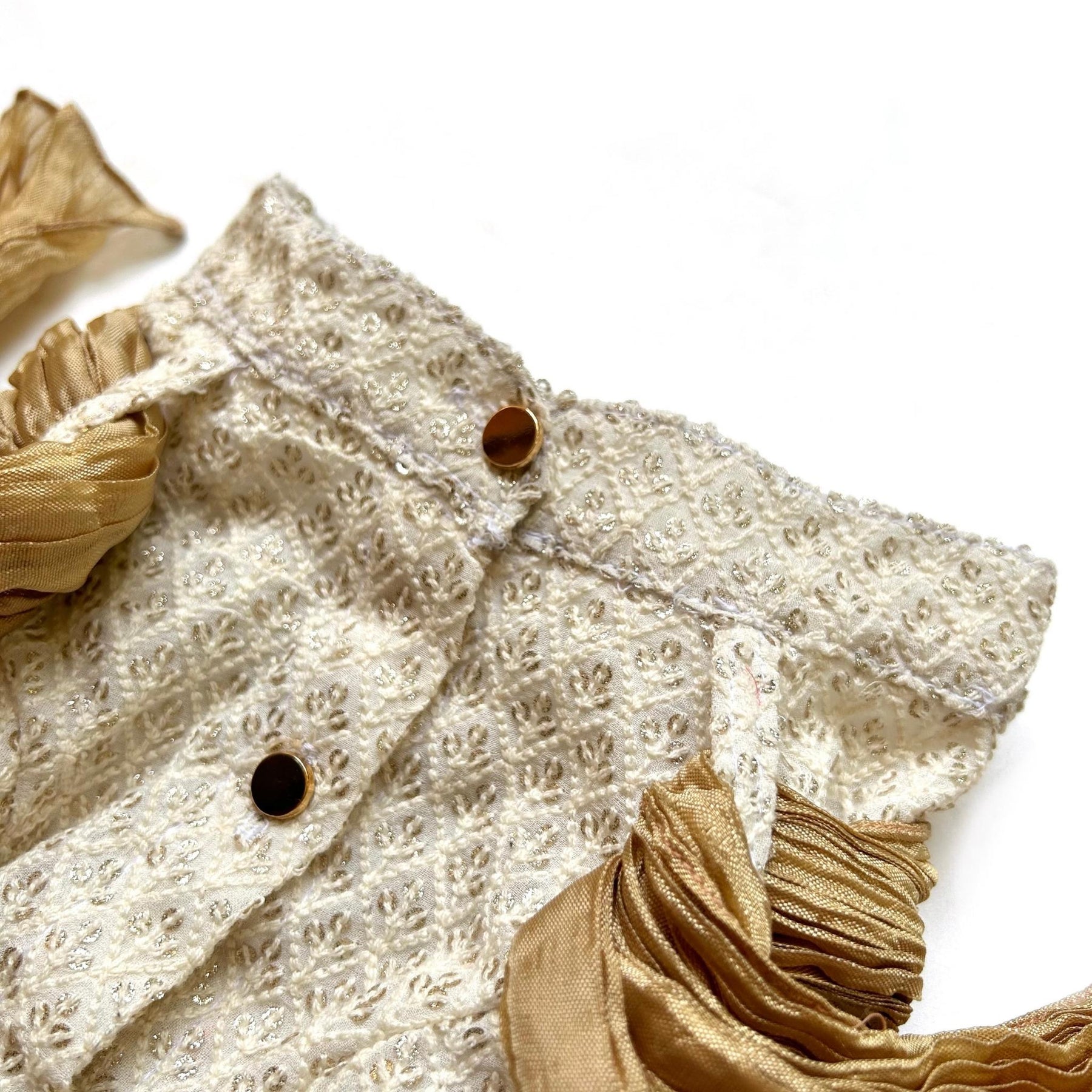 OFFWHITE EMBROIDERED DOG KURTA