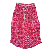 PINK BANDHANI COTTON KURTA FOR DOGS AND CATS