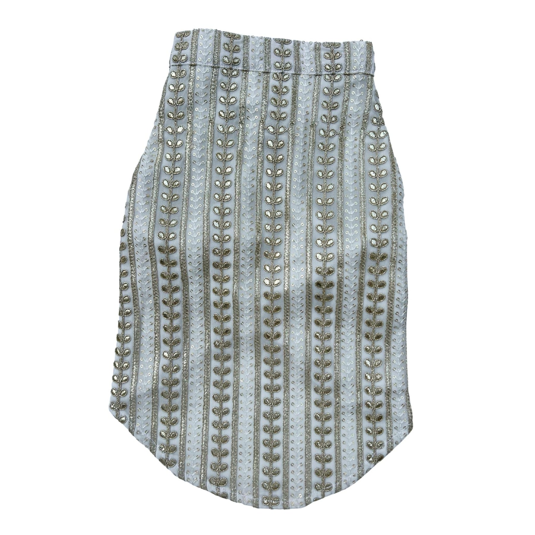 OFF WHITE GOLD LEAF DOG KURTA