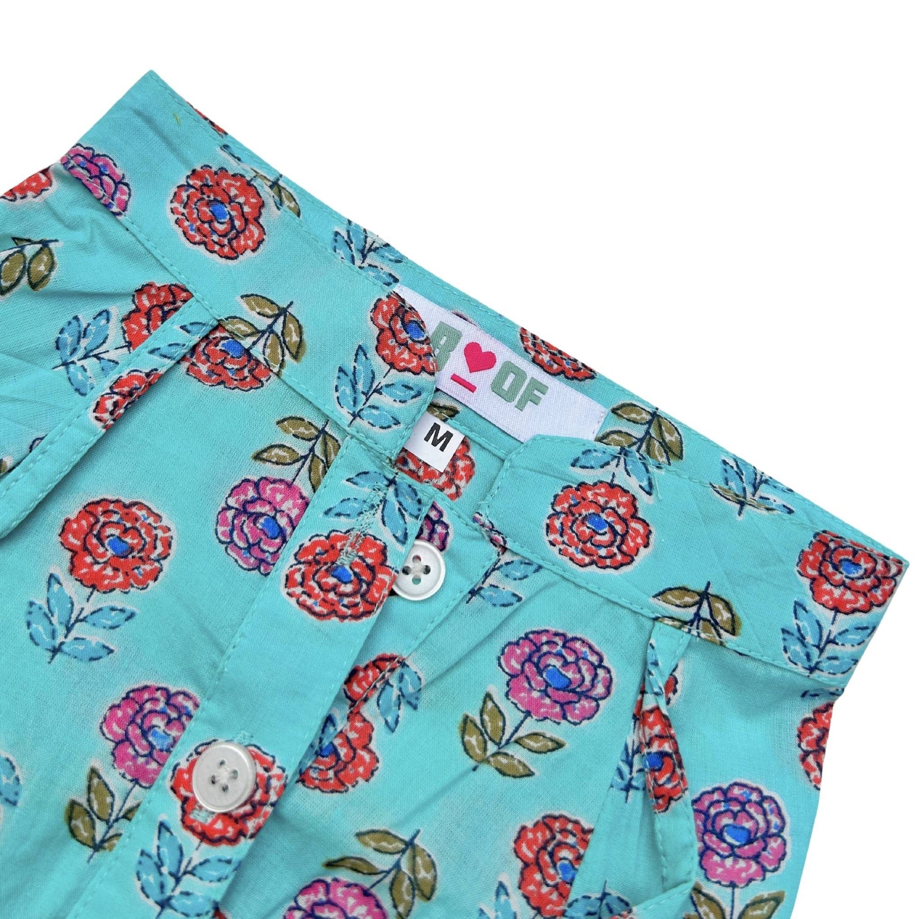ICE BLUE GULAB COTTON KURTA FOR DOGS AND CATS