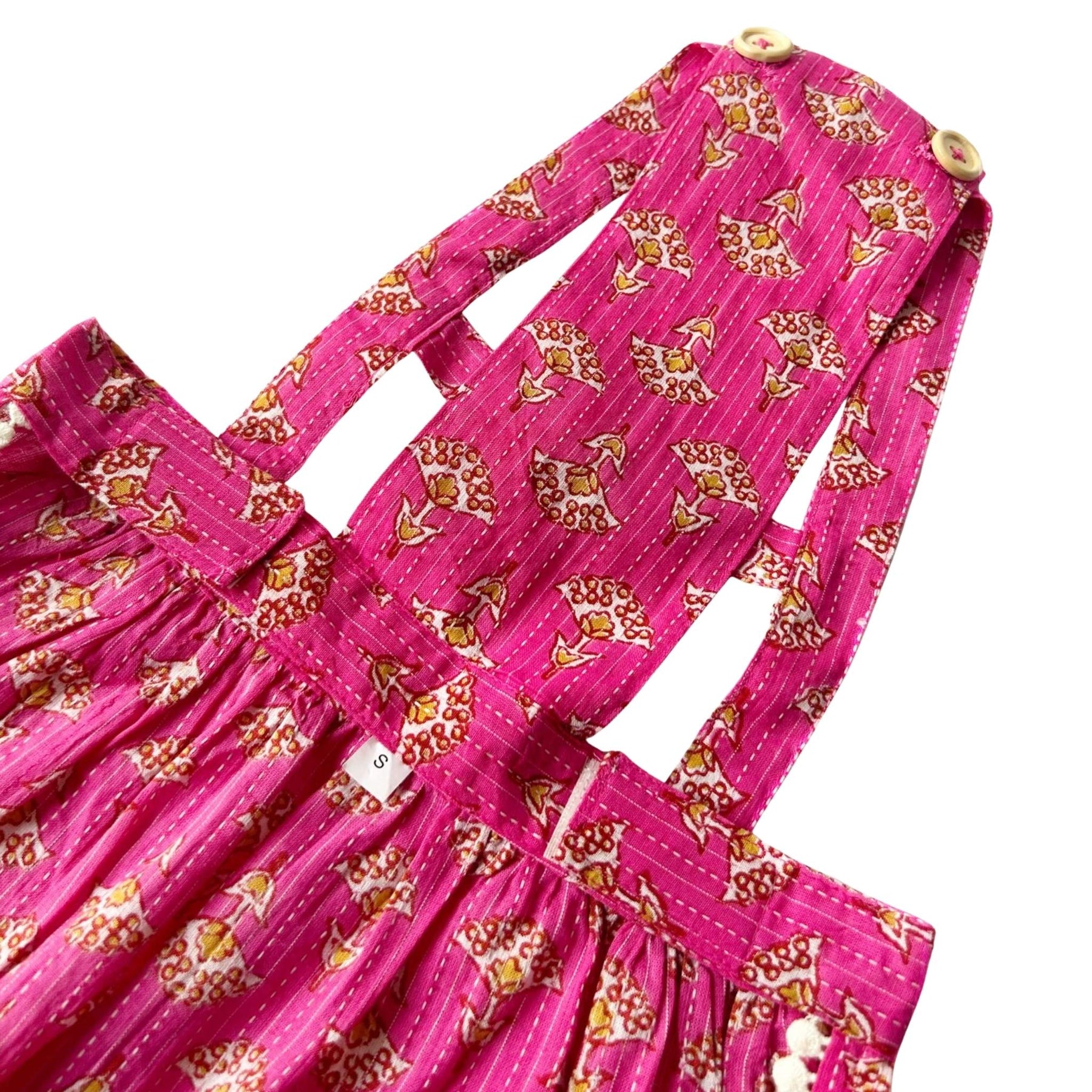 PINK BUTTI DOG DRESS