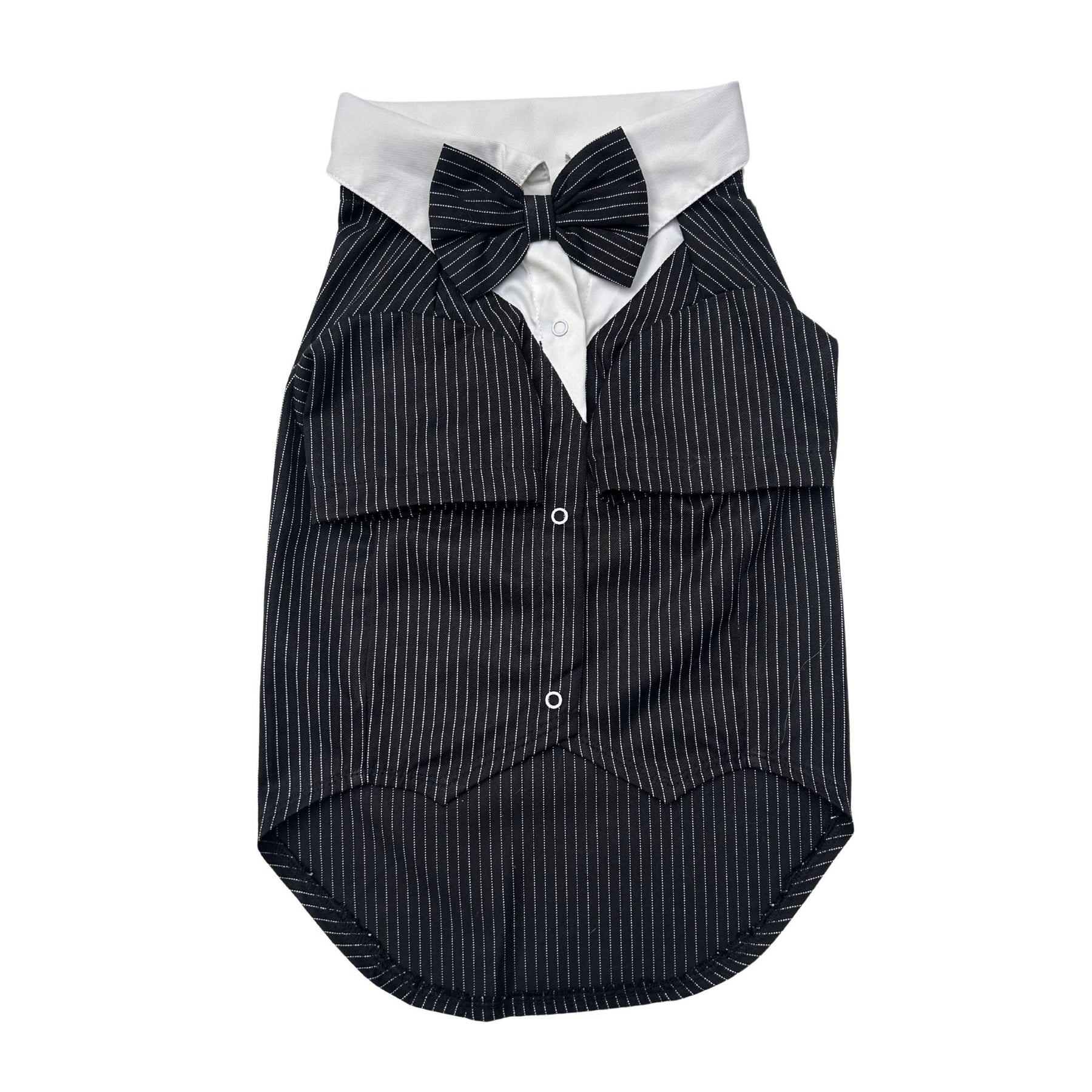 BLACK STRIPES DOG TUXEDO