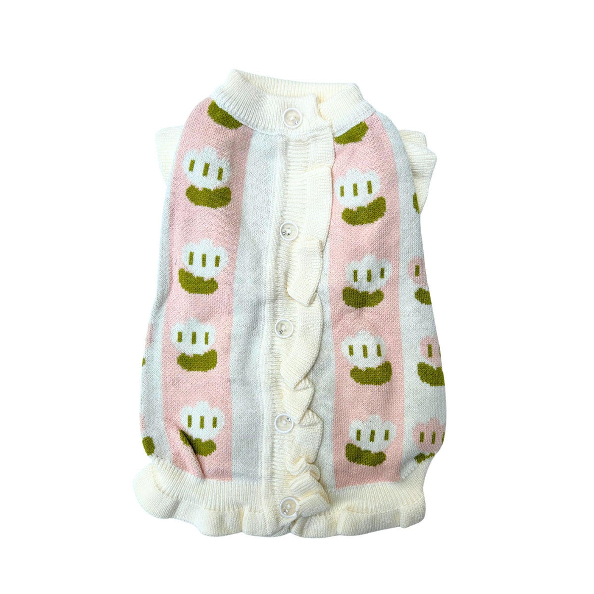 OFF WHITE TULIP DOG SWEATER