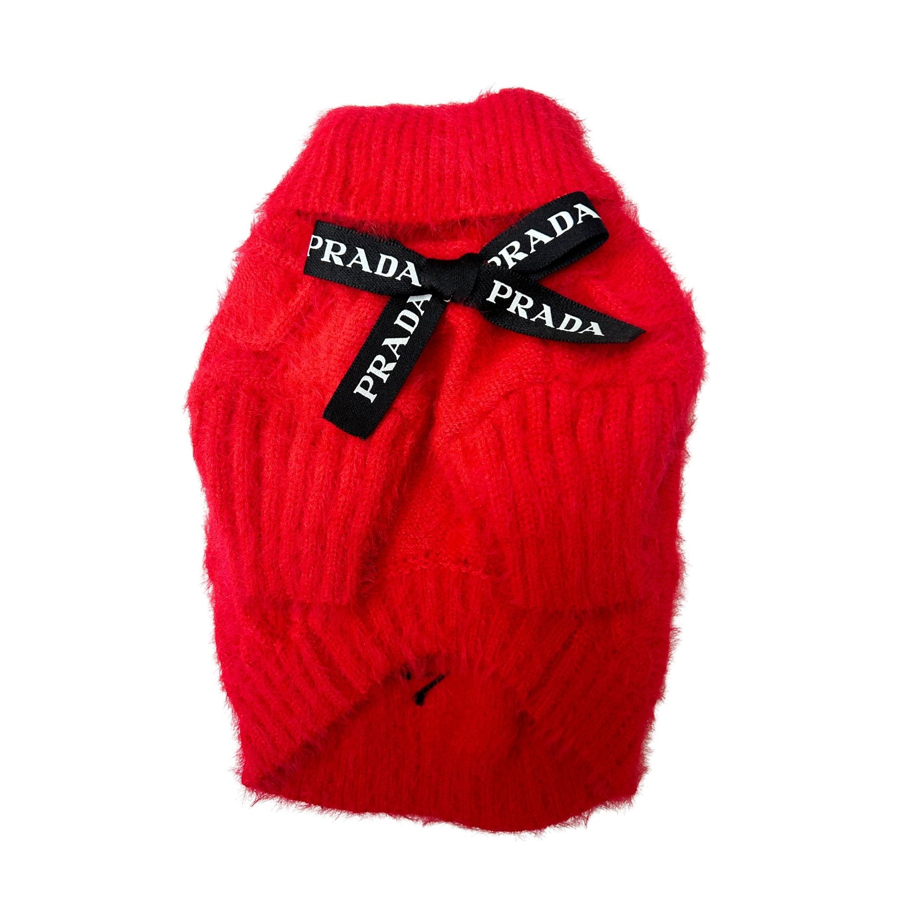 PAW-DA RED BOW DOG SWEATER