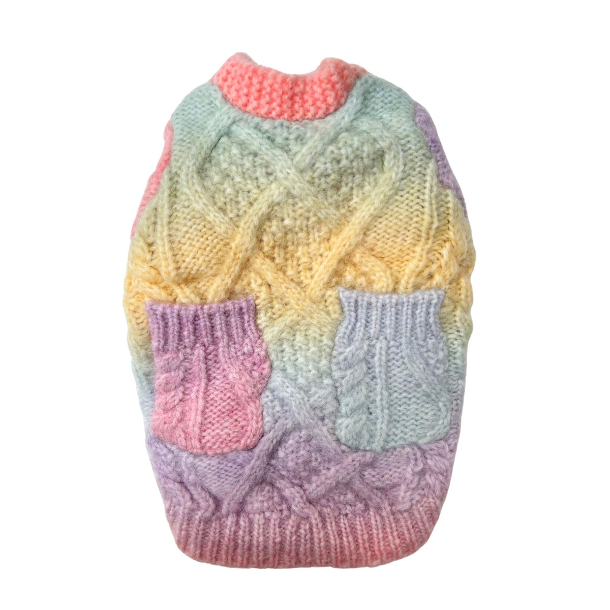 COLOUR BLAST CABLE DOG CARDIGAN