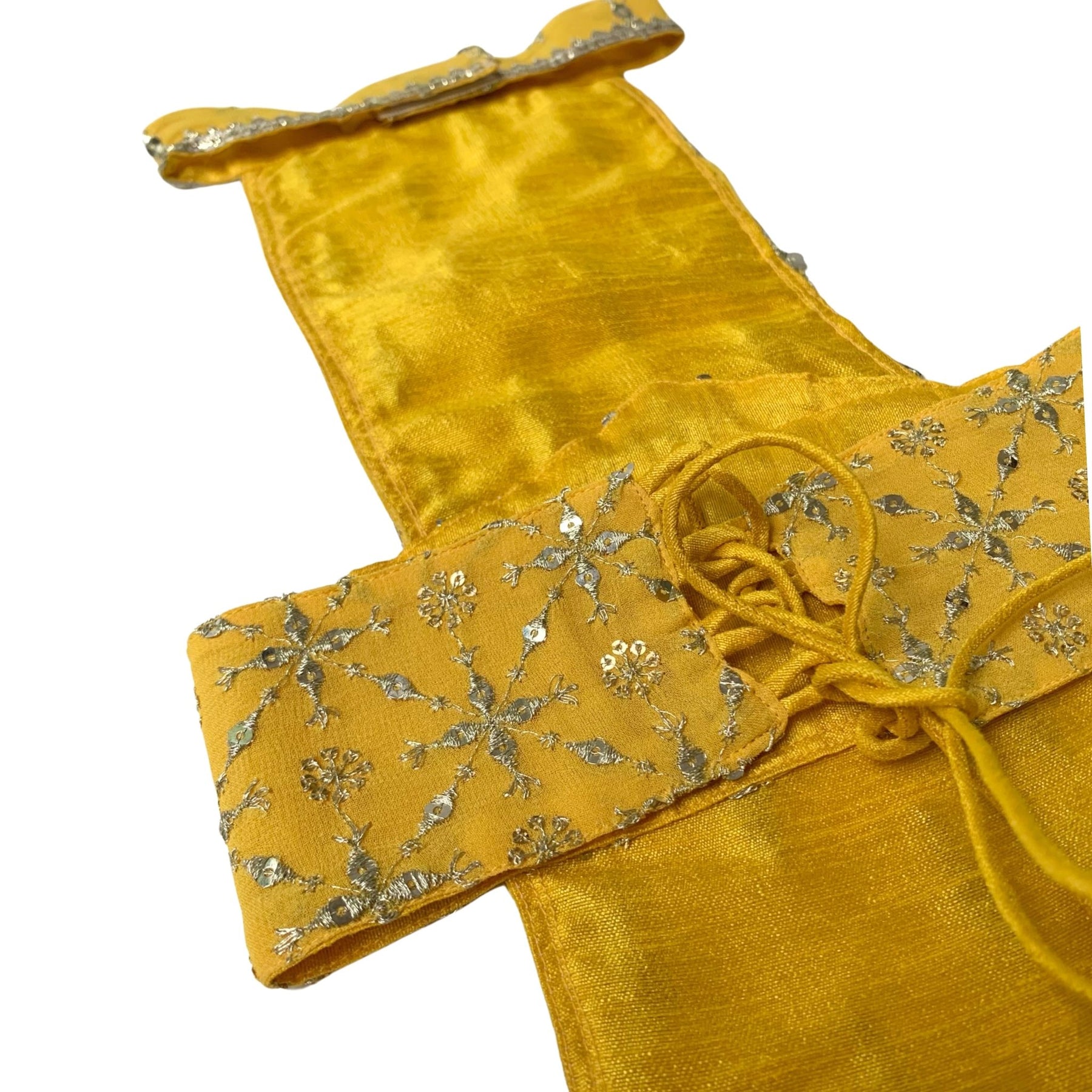 YELLOW FESTIVE DOG LEHENGA