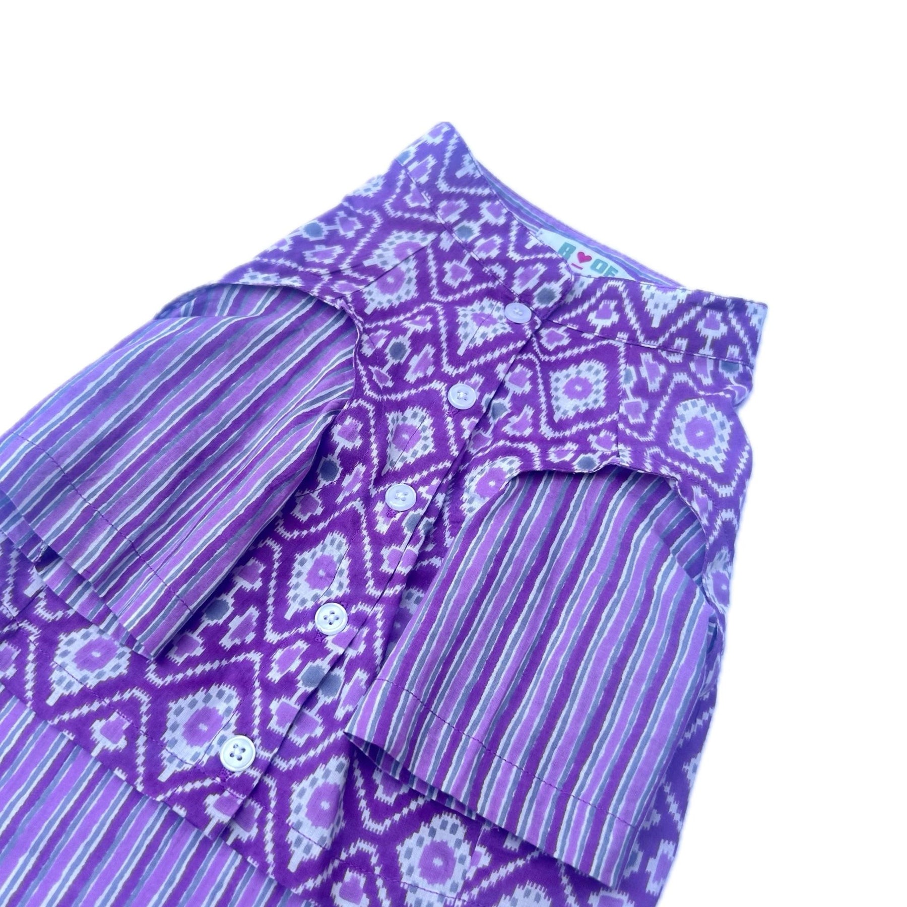 ROYAL PURPLE WAISTCOAT DOG KURTA
