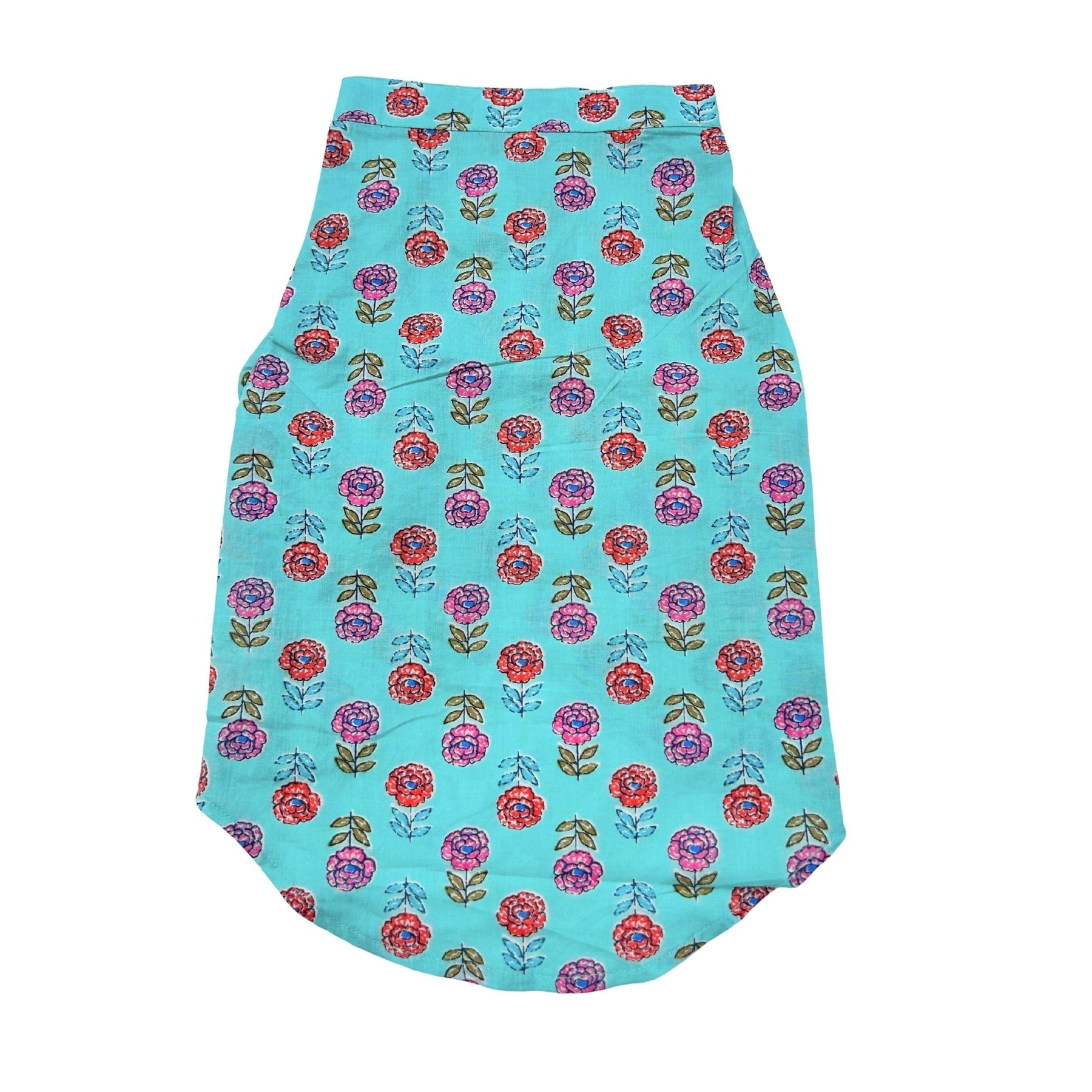 ICE BLUE GULAB COTTON KURTA FOR DOGS AND CATS