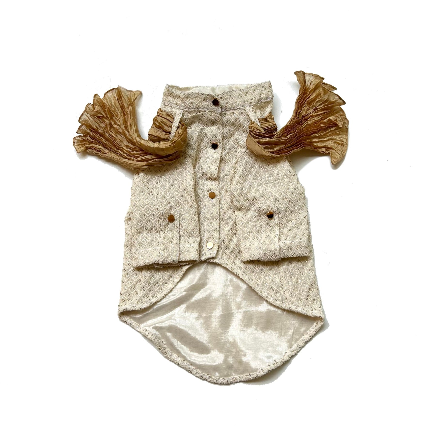 OFFWHITE EMBROIDERED DOG KURTA