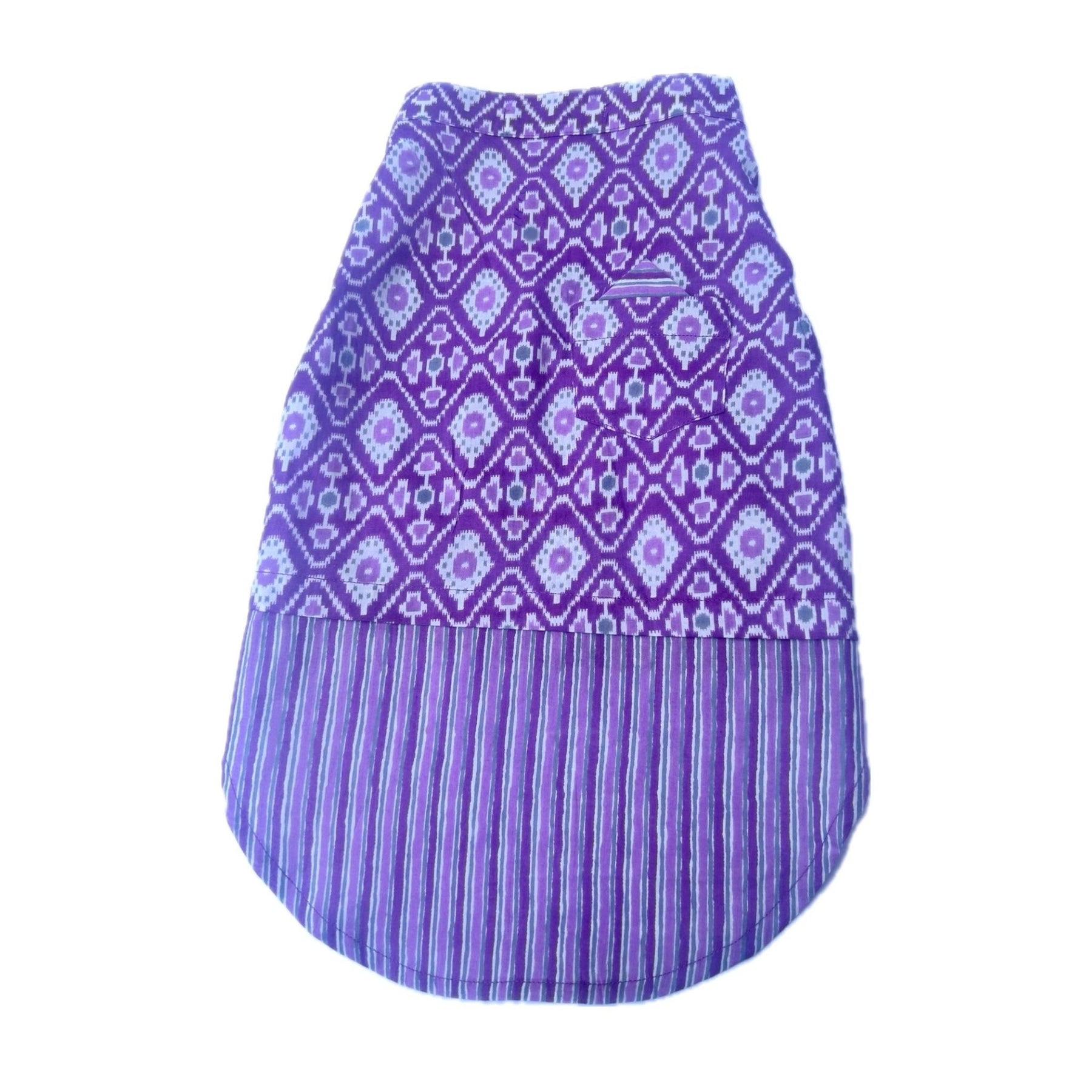 ROYAL PURPLE WAISTCOAT DOG KURTA
