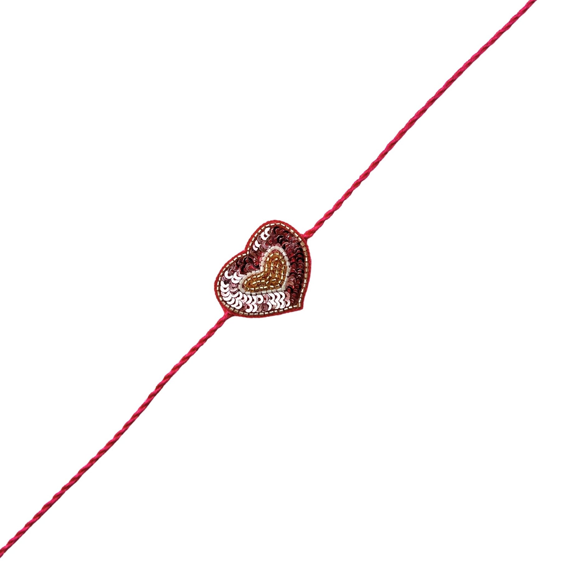 PINK HEART RAKHI FOR DOGS AND CATS