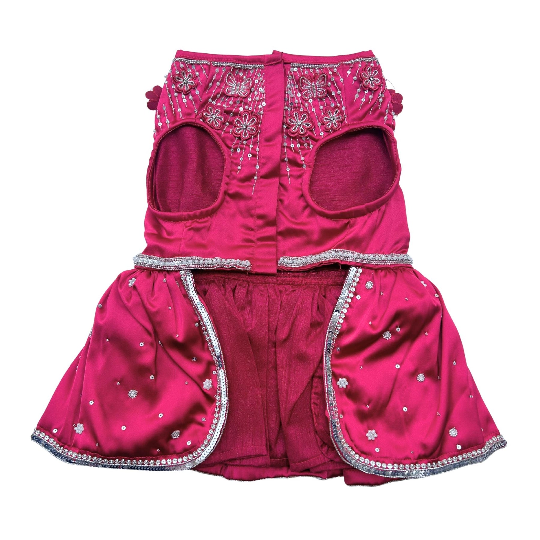 BUTTERFLY SPARKLE HAND EMBROIDERED TUTU DRESS FOR DOGS AND CATS
