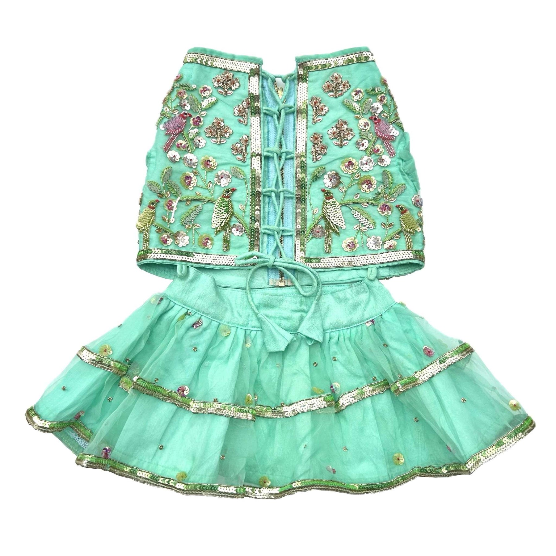 GARDEN OF BIRDS DOG LEHENGA