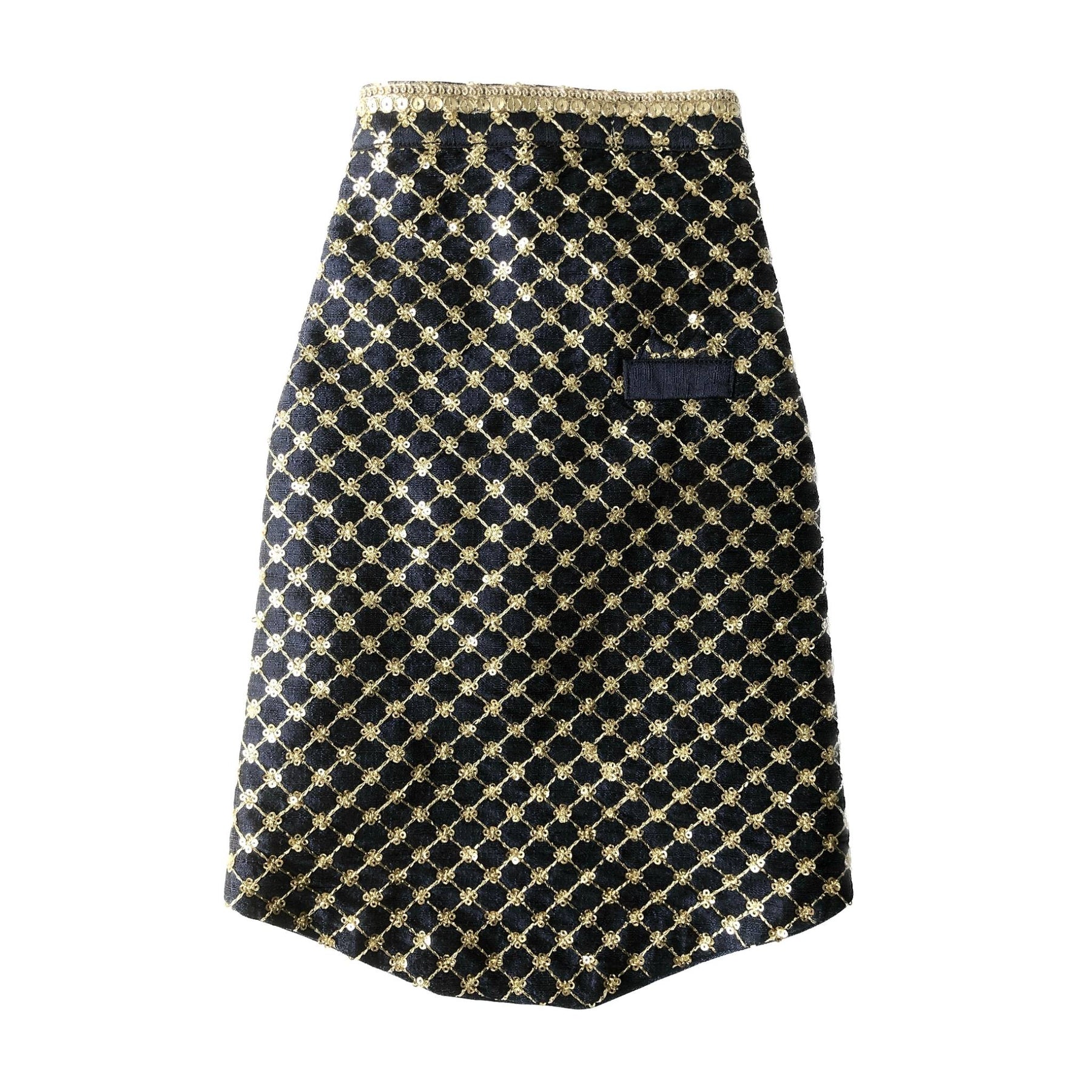 NAVY GOLD DOG SHERWANI