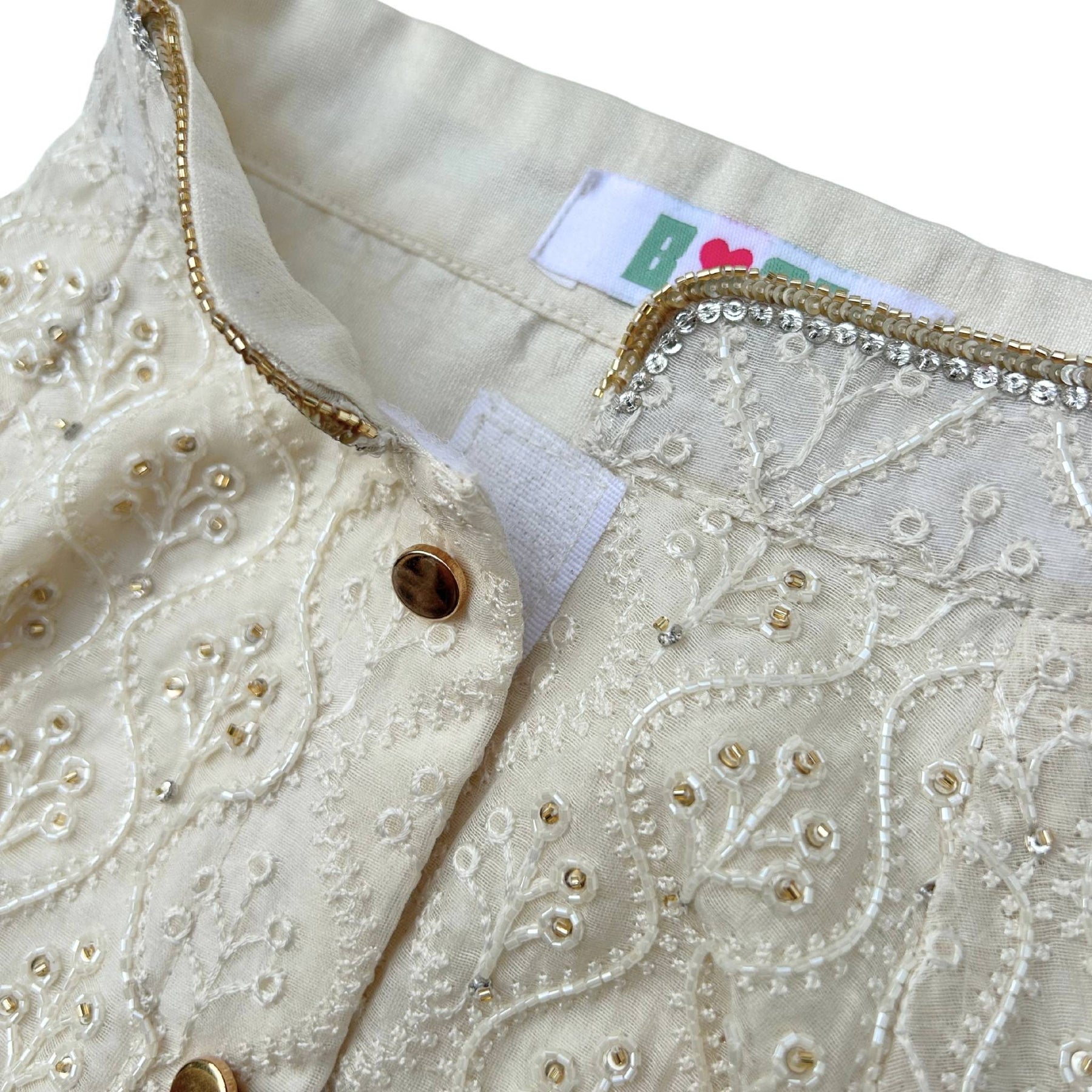 BEADED FLOWER HAND EMBROIDERED SHERWANI FOR DOGS AND CATS